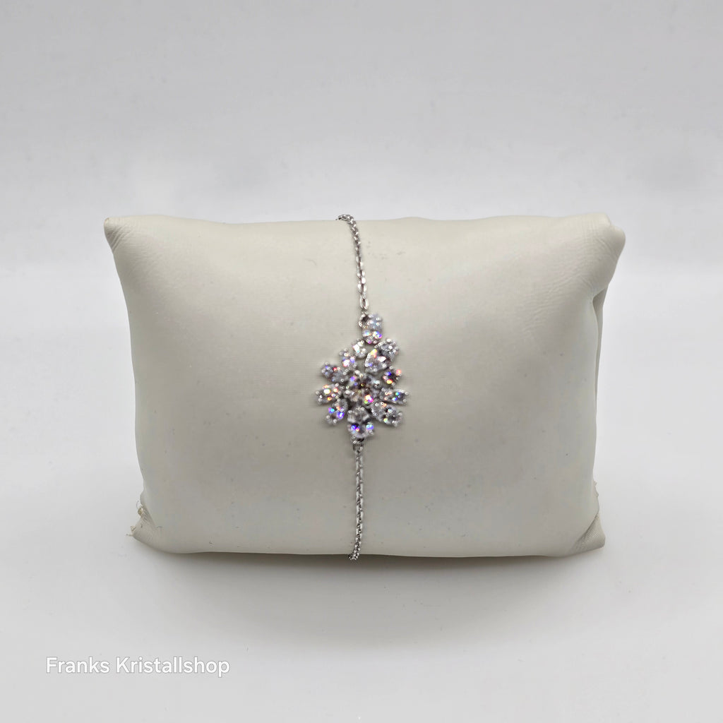 SWAROVSKI Gema Armband Blume, Weiß, Rhodiniert 5648979