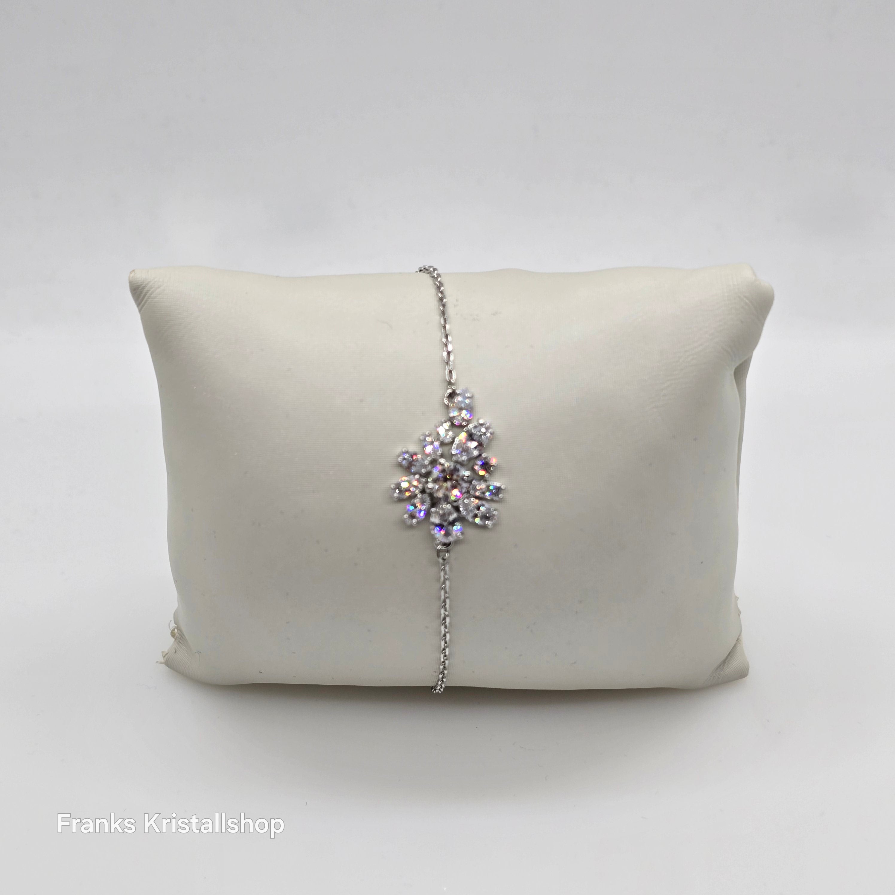 SWAROVSKI Gema Armband Blume, Weiß, Rhodiniert 5648979