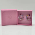 SWAROVSKI Gema Kreolen Asymmetrisches Design, Mehrfarbig, Rhodiniert 5692412