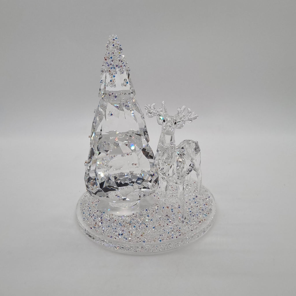 SWAROVSKI Glasglocke Tannenbaum + Hirsch 5403173
