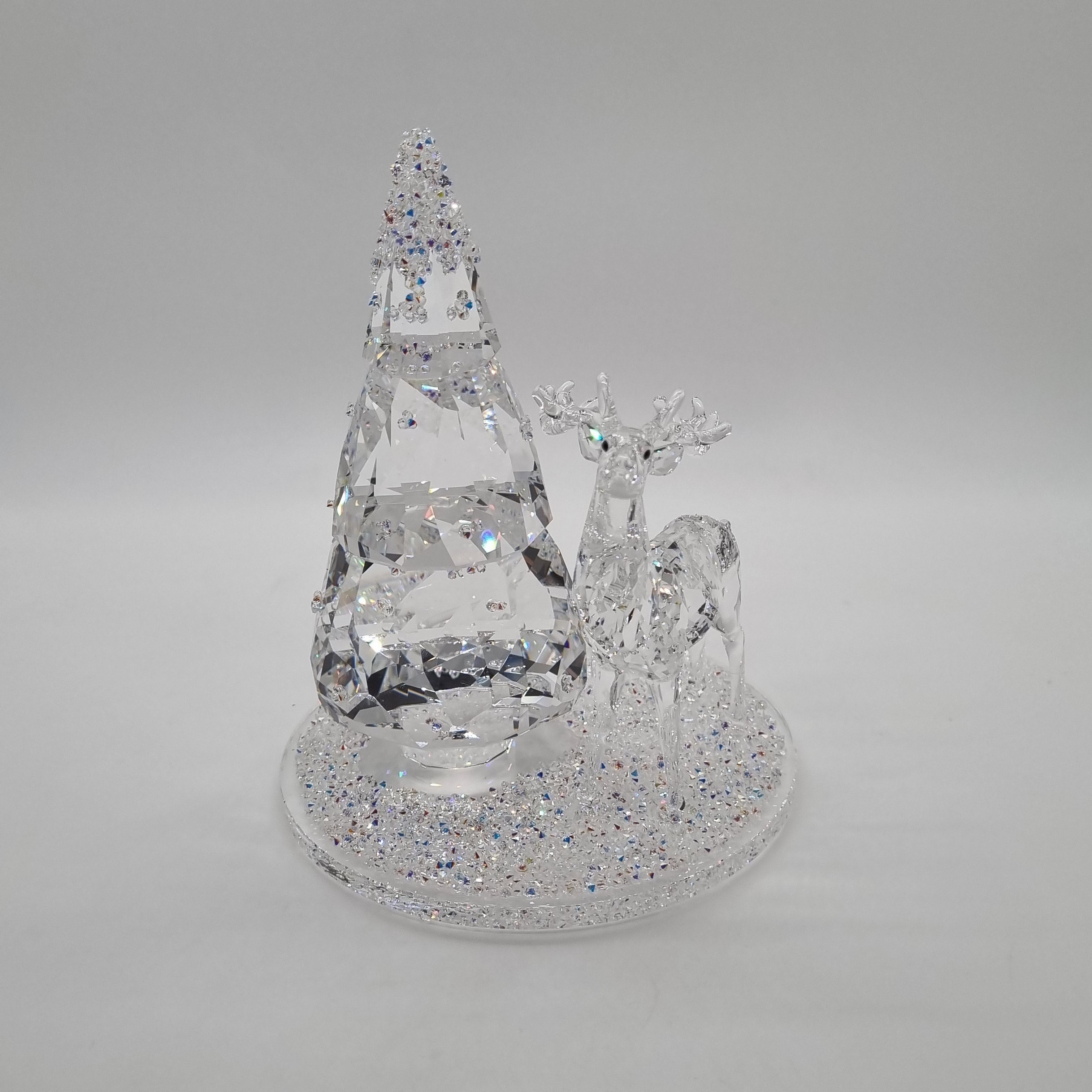 SWAROVSKI Glasglocke Tannenbaum + Hirsch 5403173
