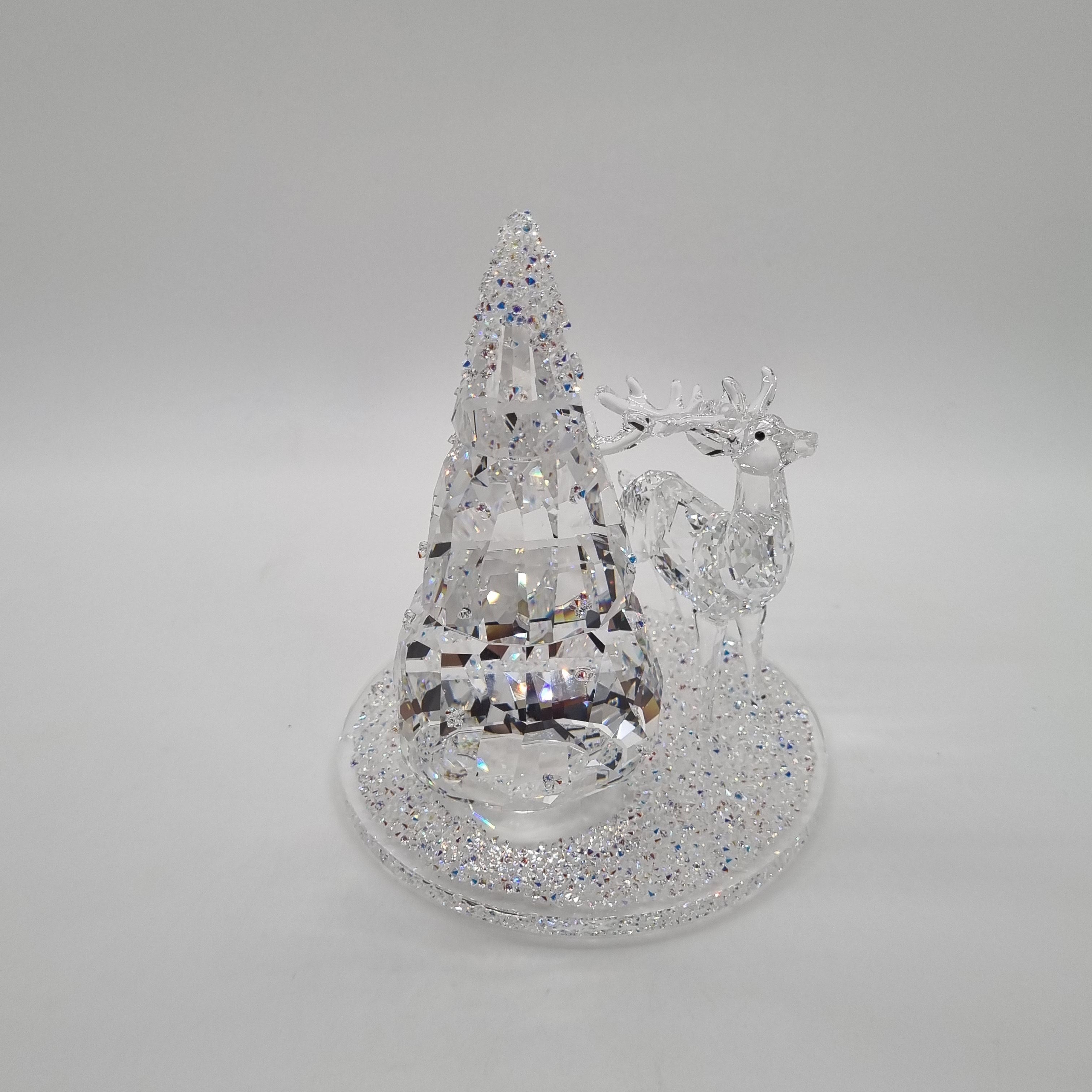 SWAROVSKI Glasglocke Tannenbaum + Hirsch 5403173