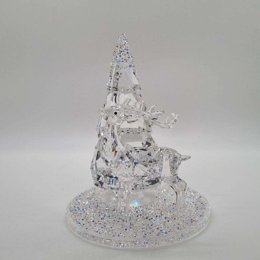 SWAROVSKI Glasglocke Tannenbaum + Hirsch 5403173
