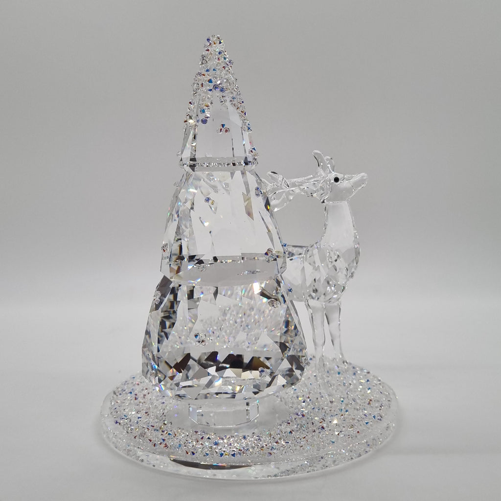 SWAROVSKI Glasglocke Tannenbaum + Hirsch 5403173