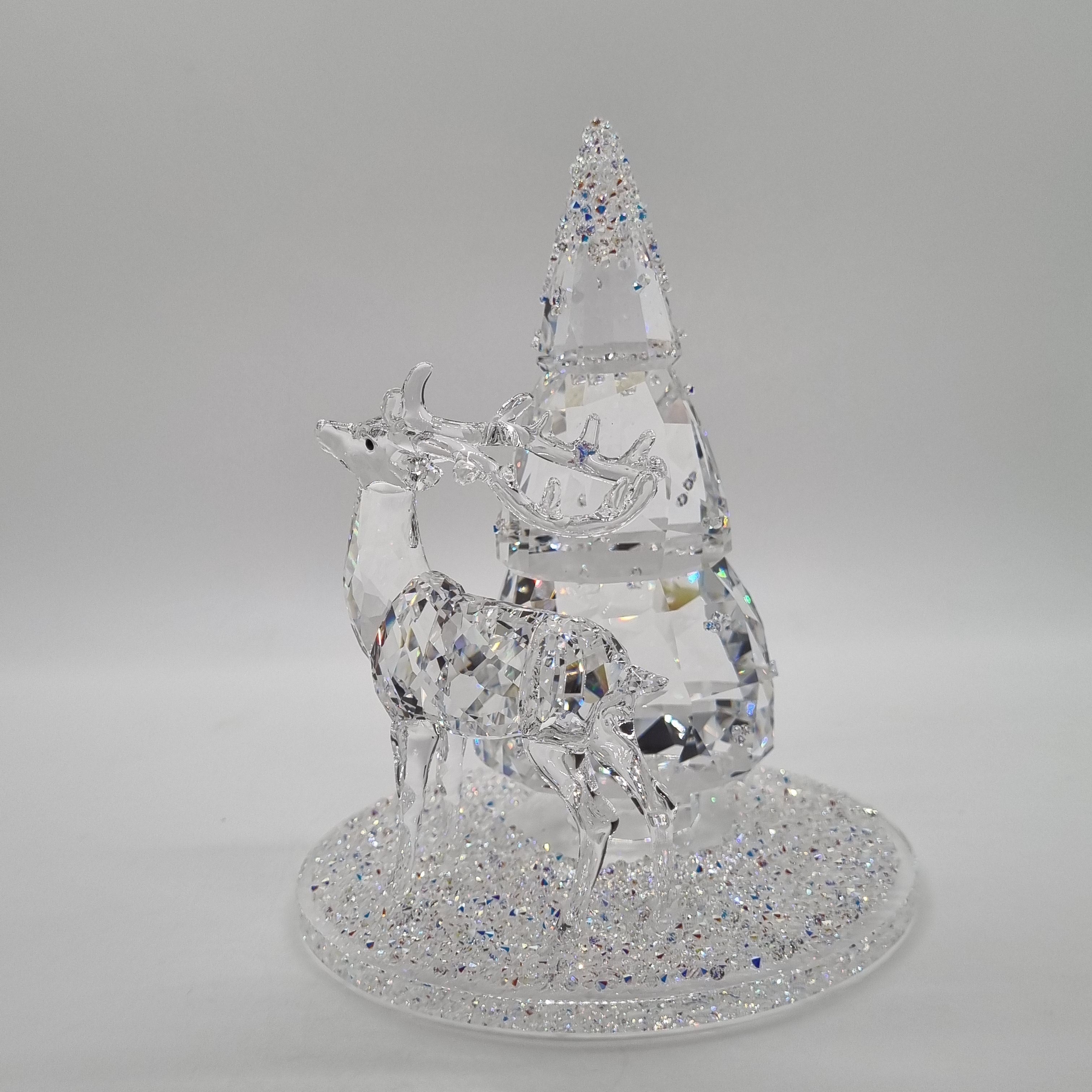 SWAROVSKI Glasglocke Tannenbaum + Hirsch 5403173