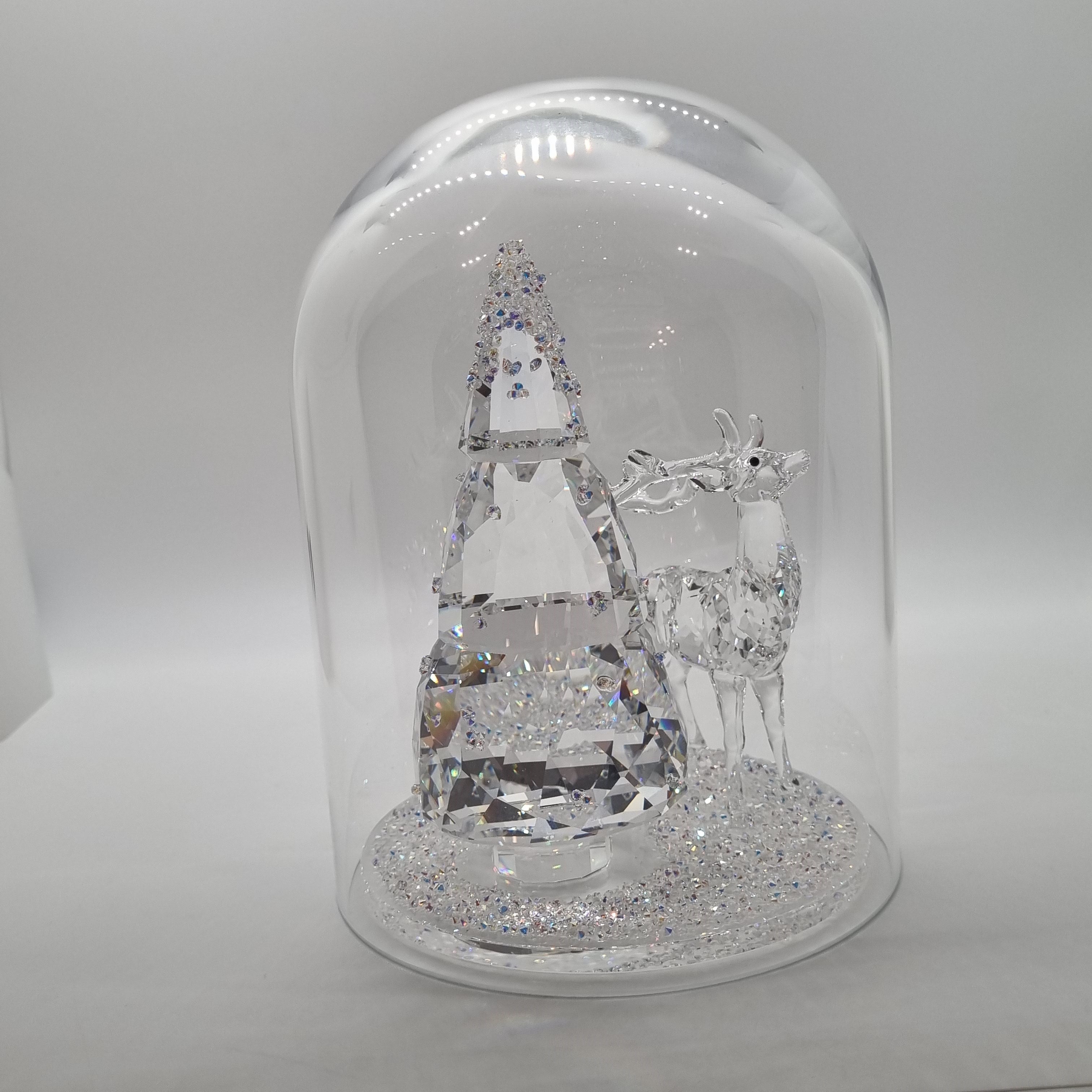 SWAROVSKI Glasglocke Tannenbaum + Hirsch 5403173