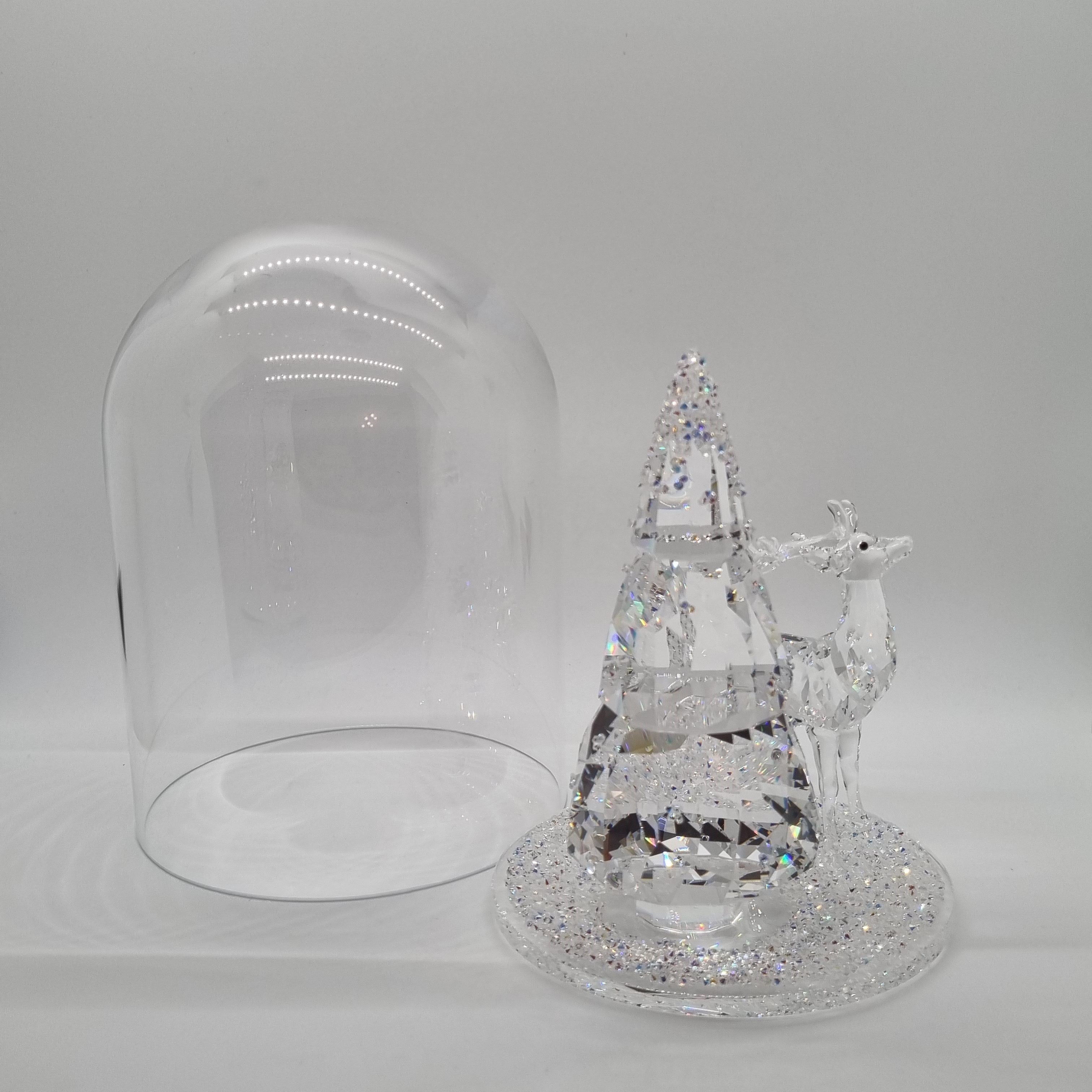 SWAROVSKI Glasglocke Tannenbaum + Hirsch 5403173