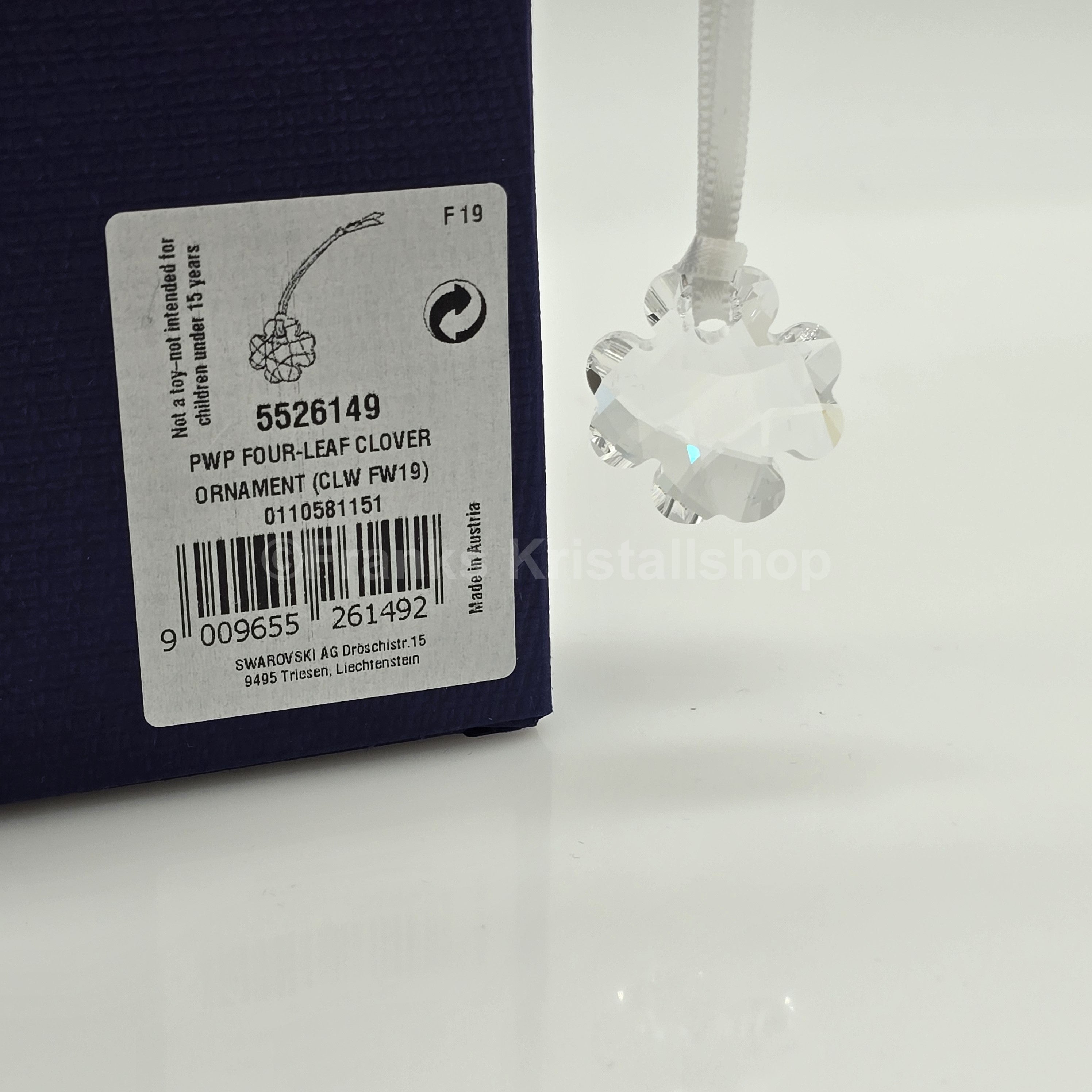 SWAROVSKI Glücksbringer Kleeblatt Ornament 5526149