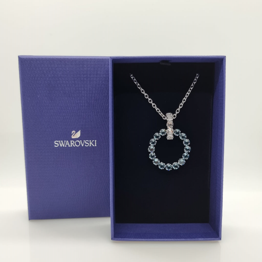 SWAROVSKI Exalta Kette Blau, Rhodiniert 5643751