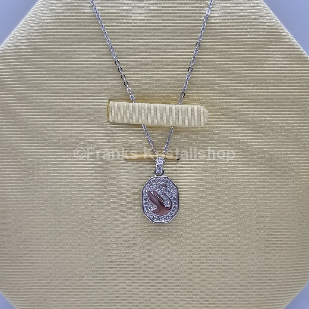 SWAROVSKI Signum Schwan Halskette Swan Kette Weiß, Rhodiniert 5621098
