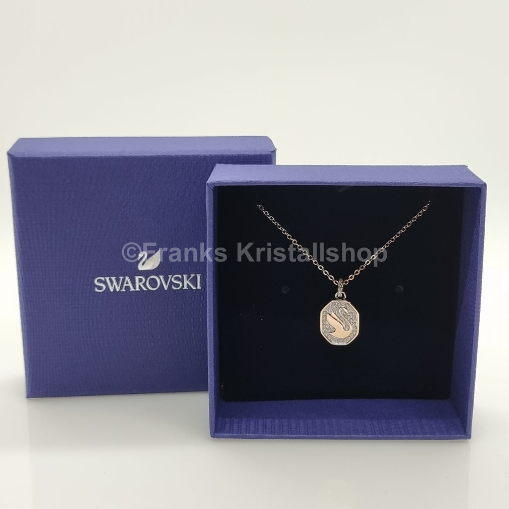 SWAROVSKI Signum Schwan Halskette Swan Kette Weiß, Rosévergoldet 5621106