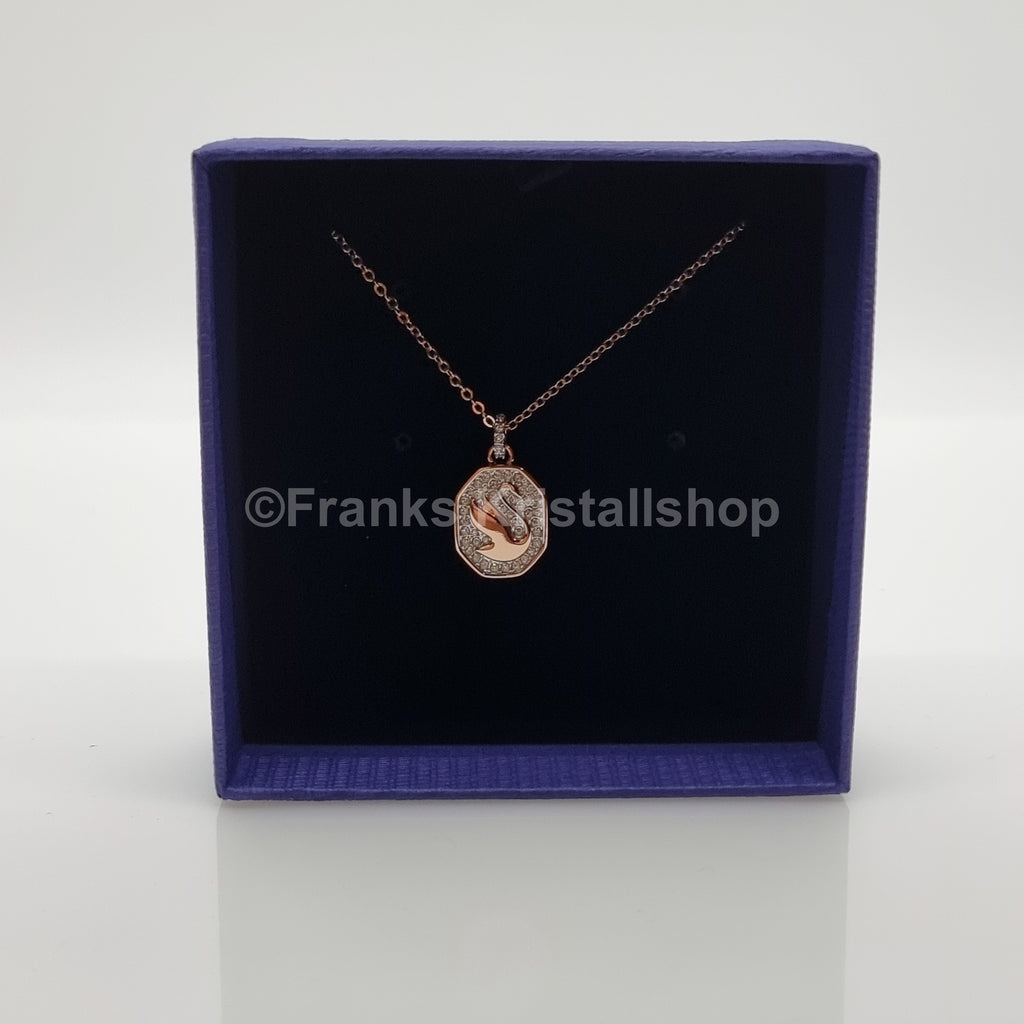 SWAROVSKI Signum Schwan Halskette Swan Kette Weiß, Rosévergoldet 5621106