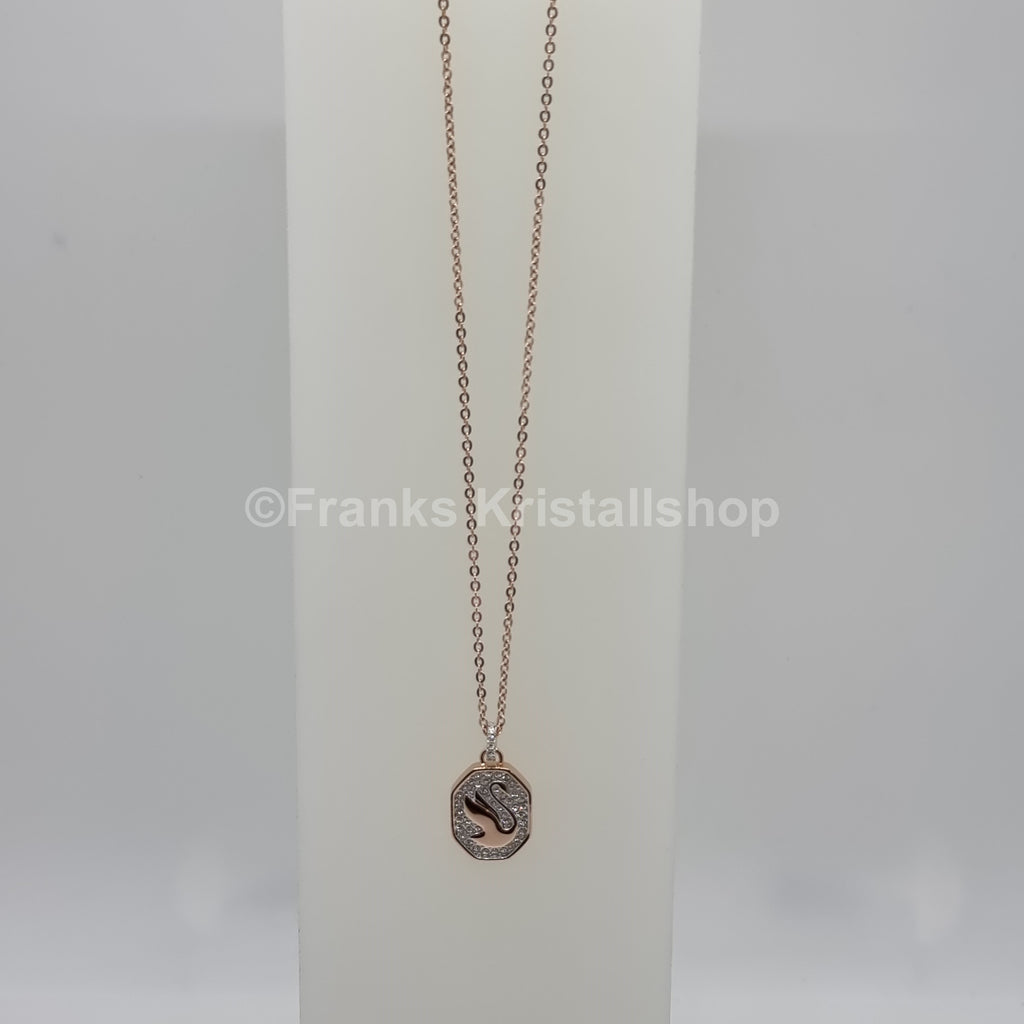 SWAROVSKI Signum Schwan Halskette Swan Kette Weiß, Rosévergoldet 5621106
