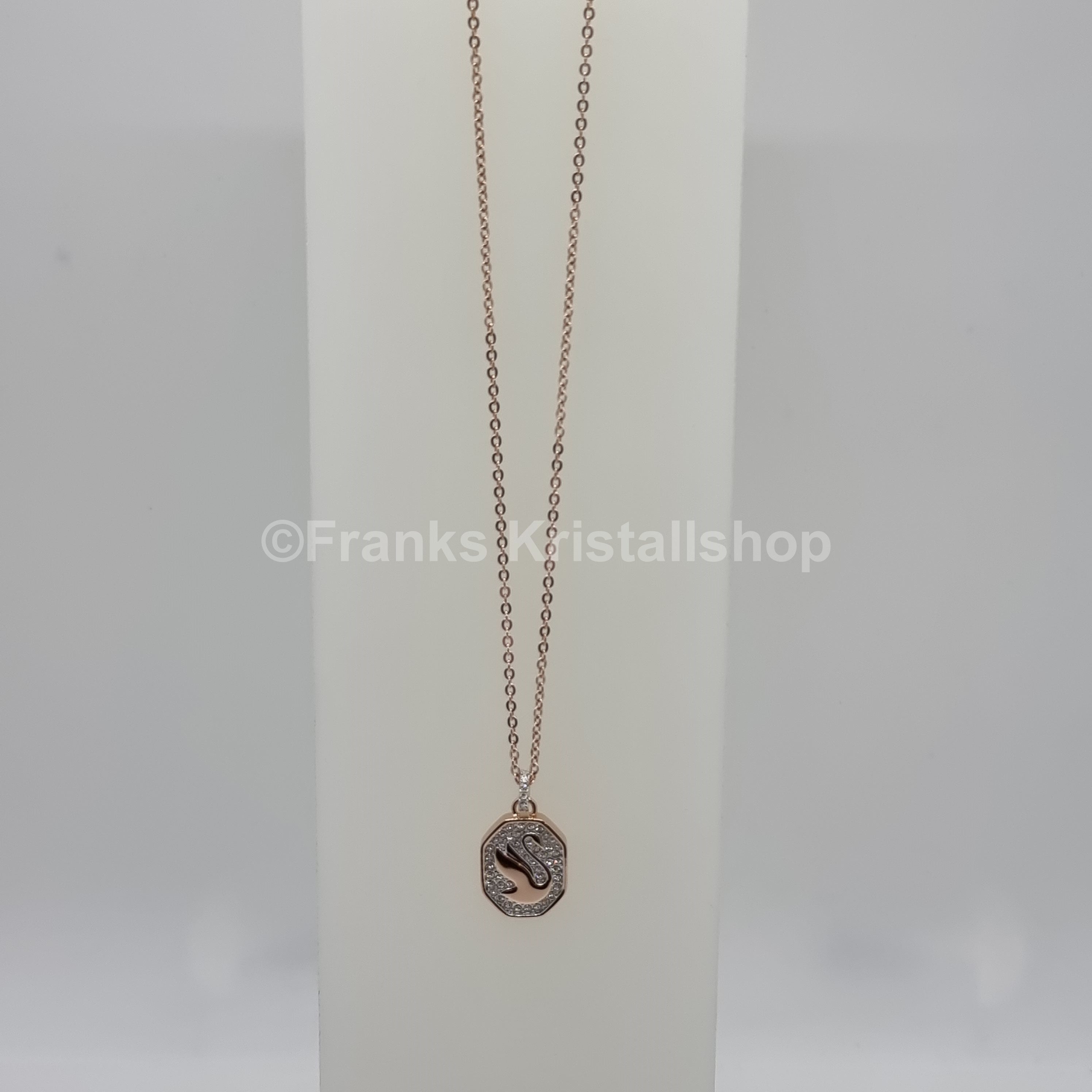 SWAROVSKI Signum Schwan Halskette Swan Kette Weiß, Rosévergoldet 5621106