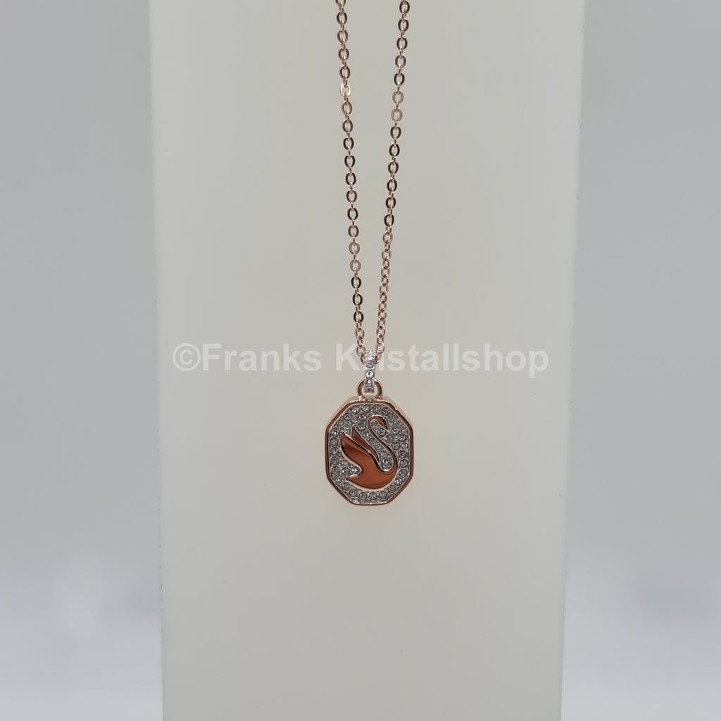 SWAROVSKI Signum Schwan Halskette Swan Kette Weiß, Rosévergoldet 5621106