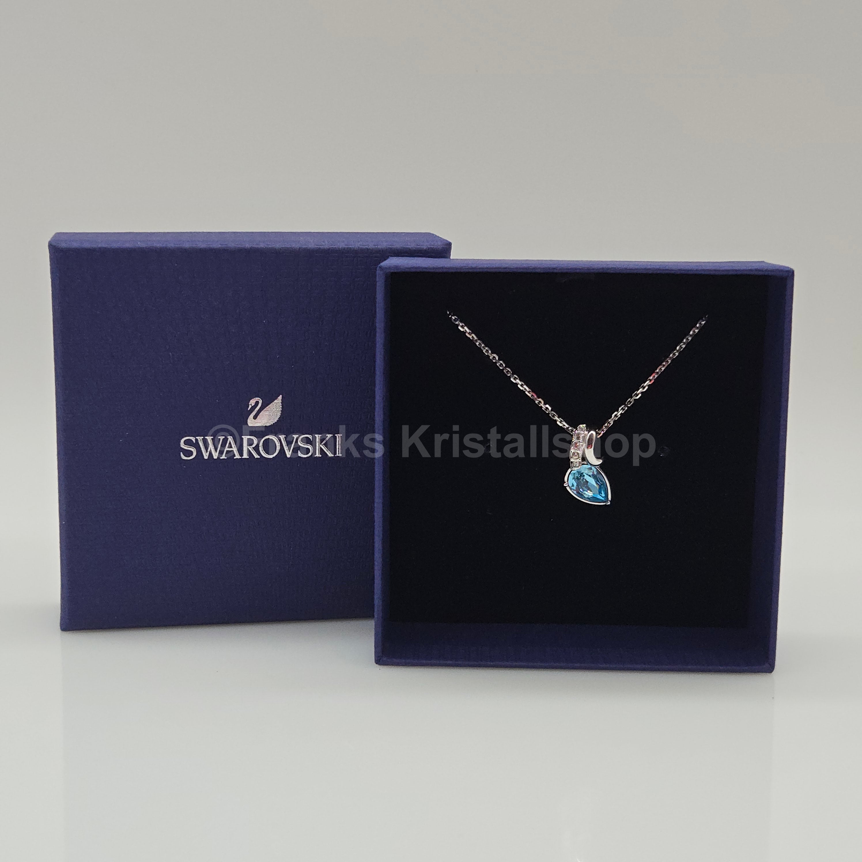 SWAROVSKI Halskette Türkis Rhodiniert 5636444