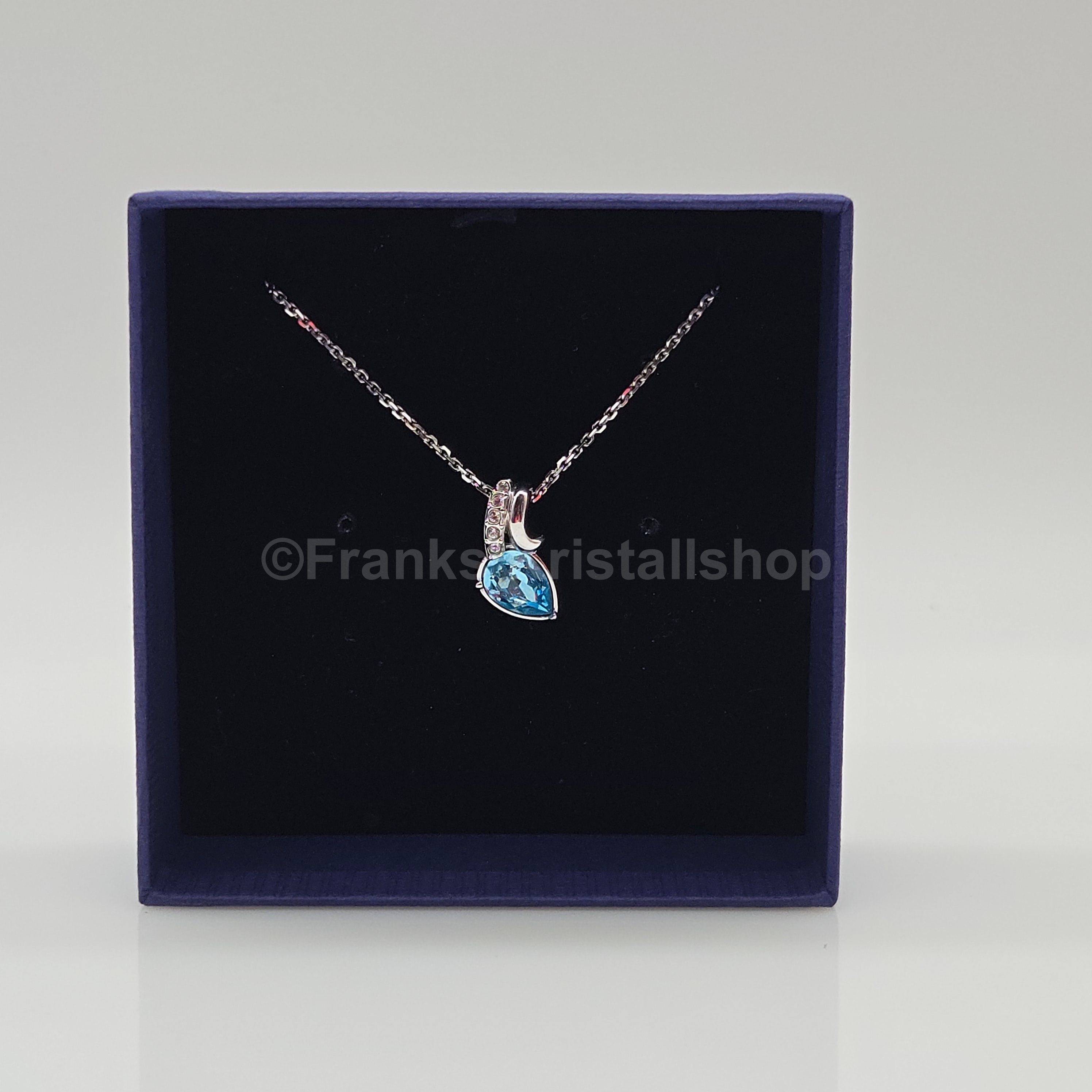 SWAROVSKI Halskette Türkis Rhodiniert 5636444