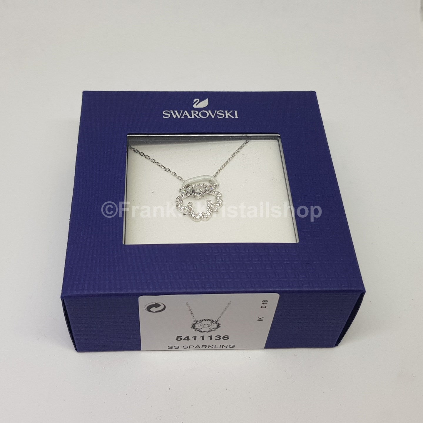 SWAROVSKI Sparkling Dance Flower Halskette Blume, Rhodiniert 5411136