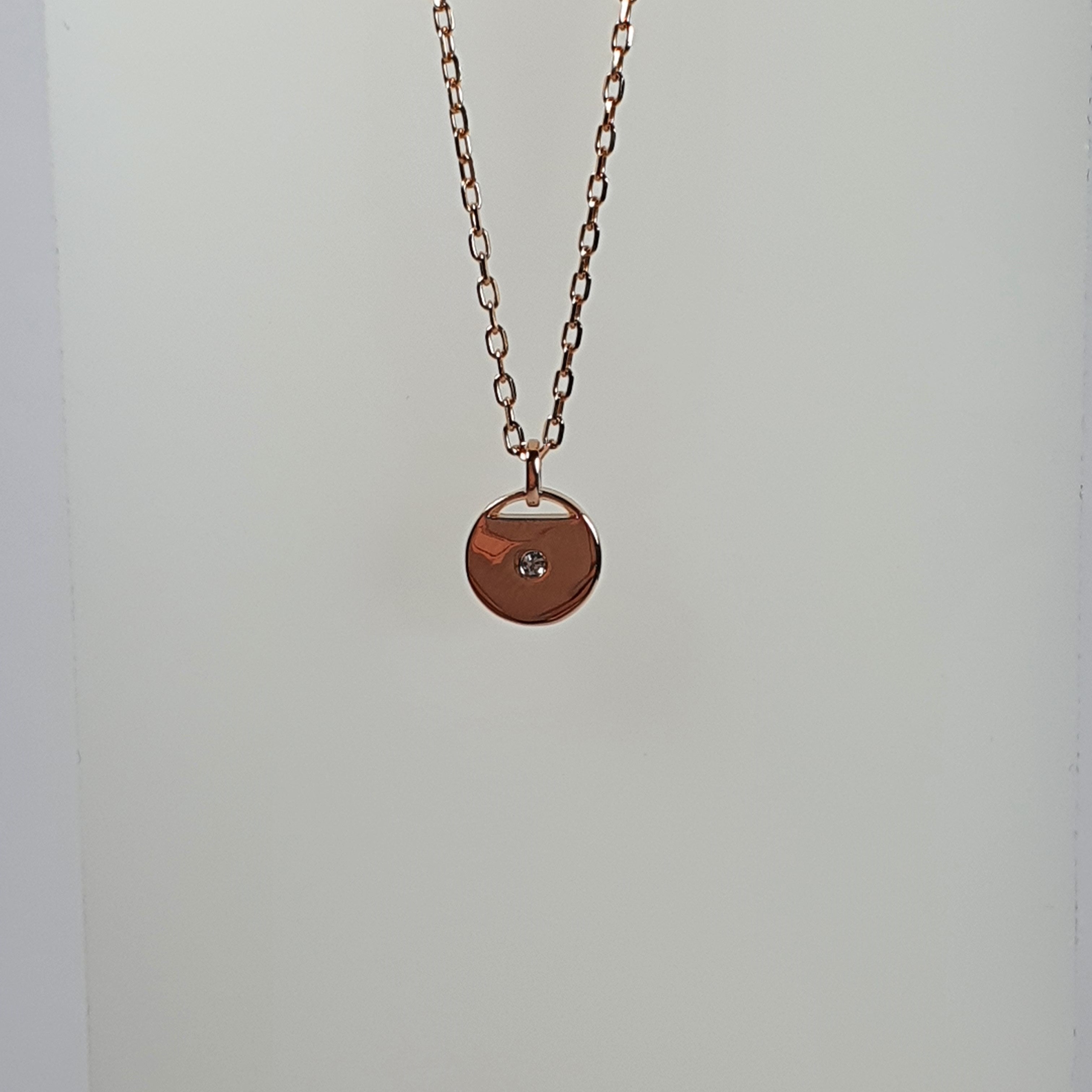 SWAROVSKI Kette mit Anhänger und Kristall Roségold-Legierungsschicht 5548069