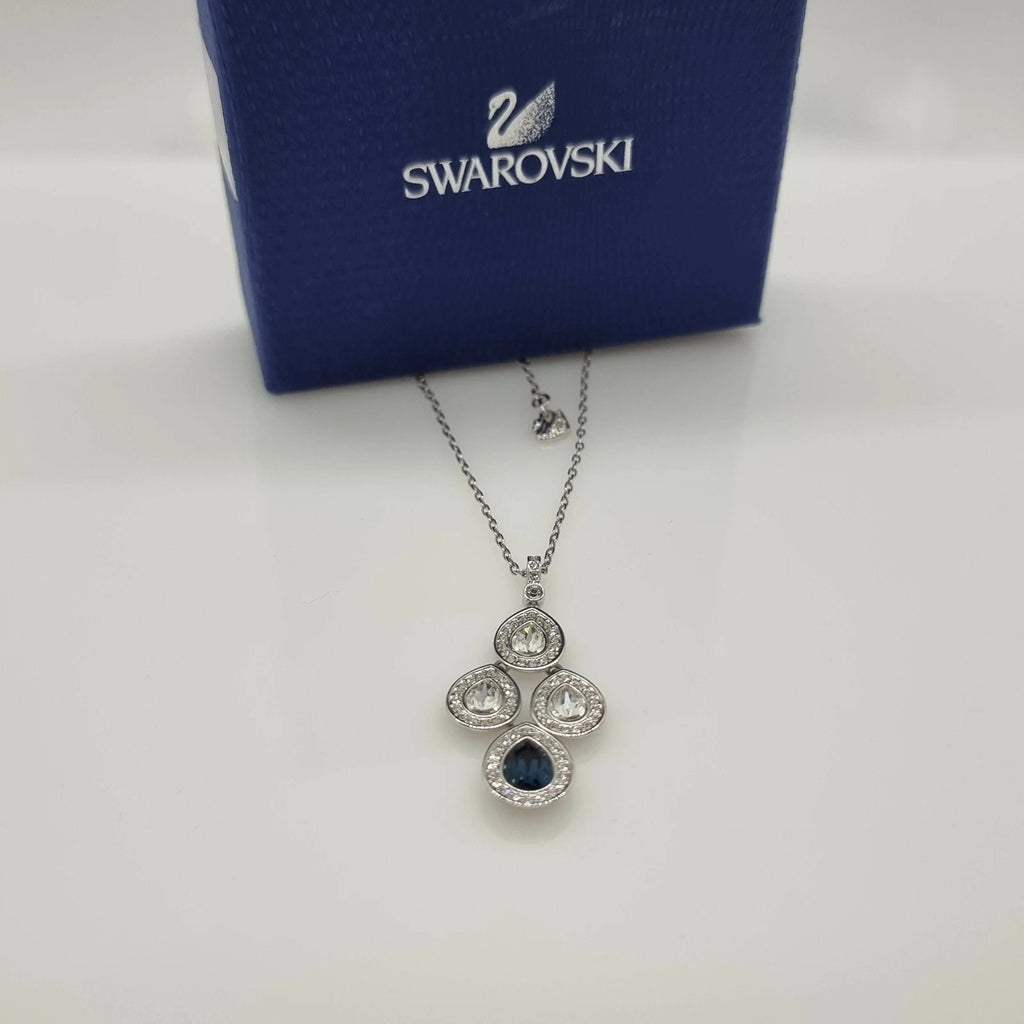 SWAROVSKI Halskette Sensation Montana Kette Blau, Rhodiniert 1156255