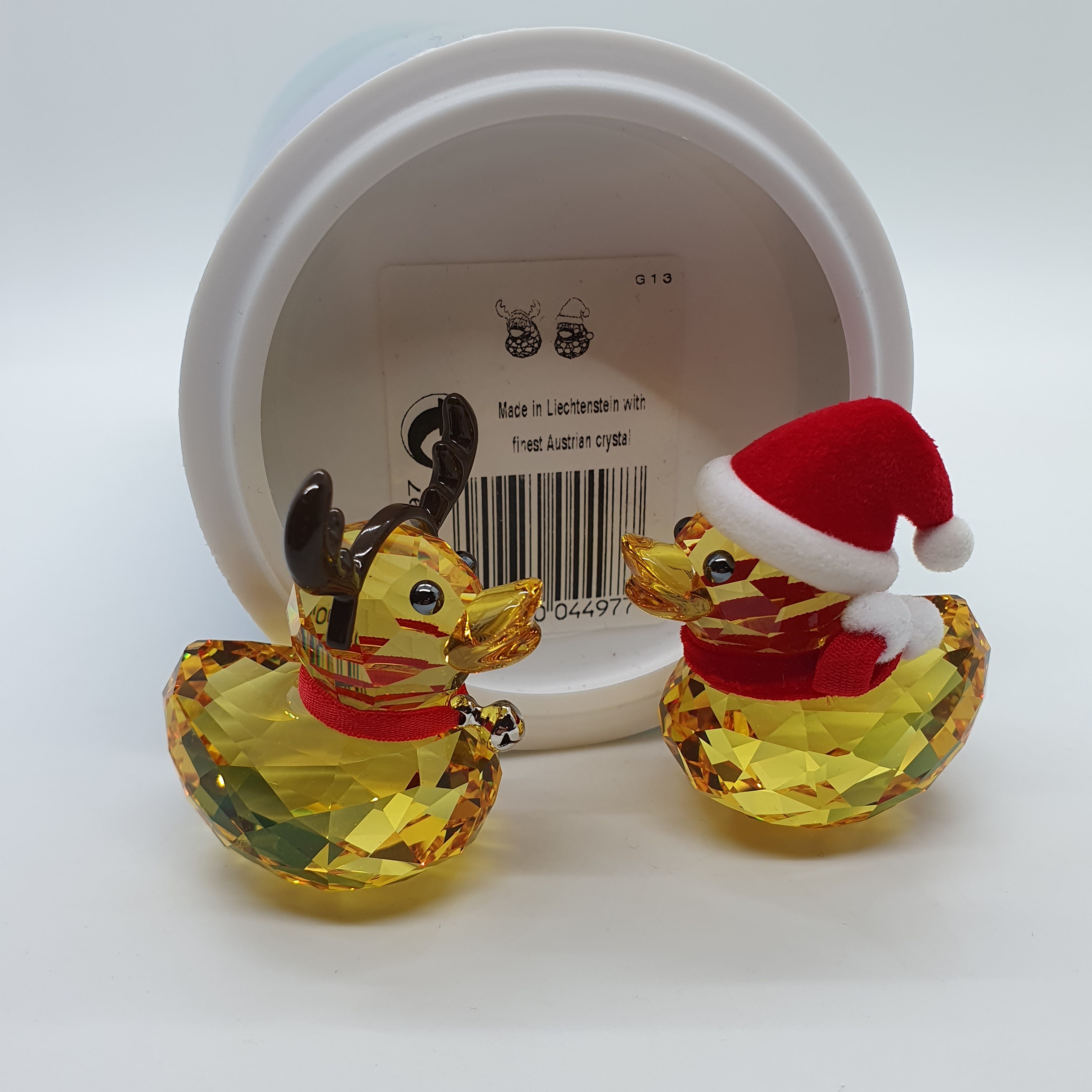 SWAROVSKI Happy Ducks Santa und Rentier Duck 5004497