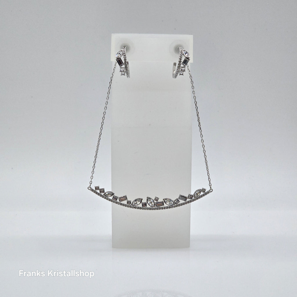 SWAROVSKI Henrietta Schmuckset, Halskette + Ohrstecker, Rhodiniert 5297294