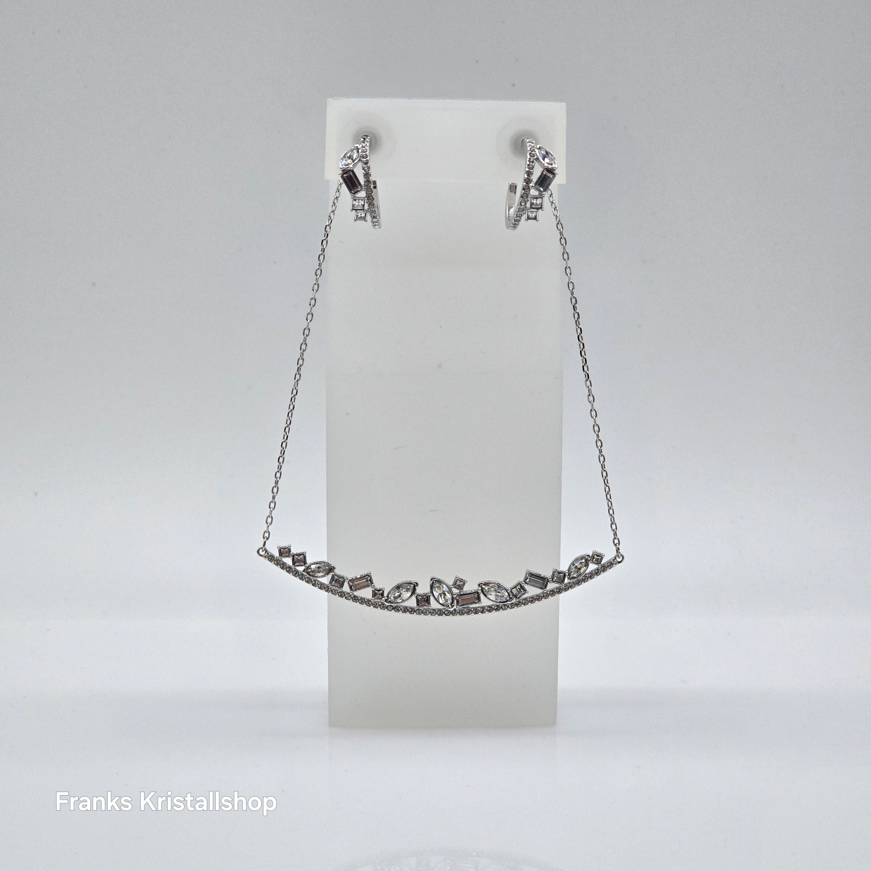 SWAROVSKI Henrietta Schmuckset, Halskette + Ohrstecker, Rhodiniert 5297294