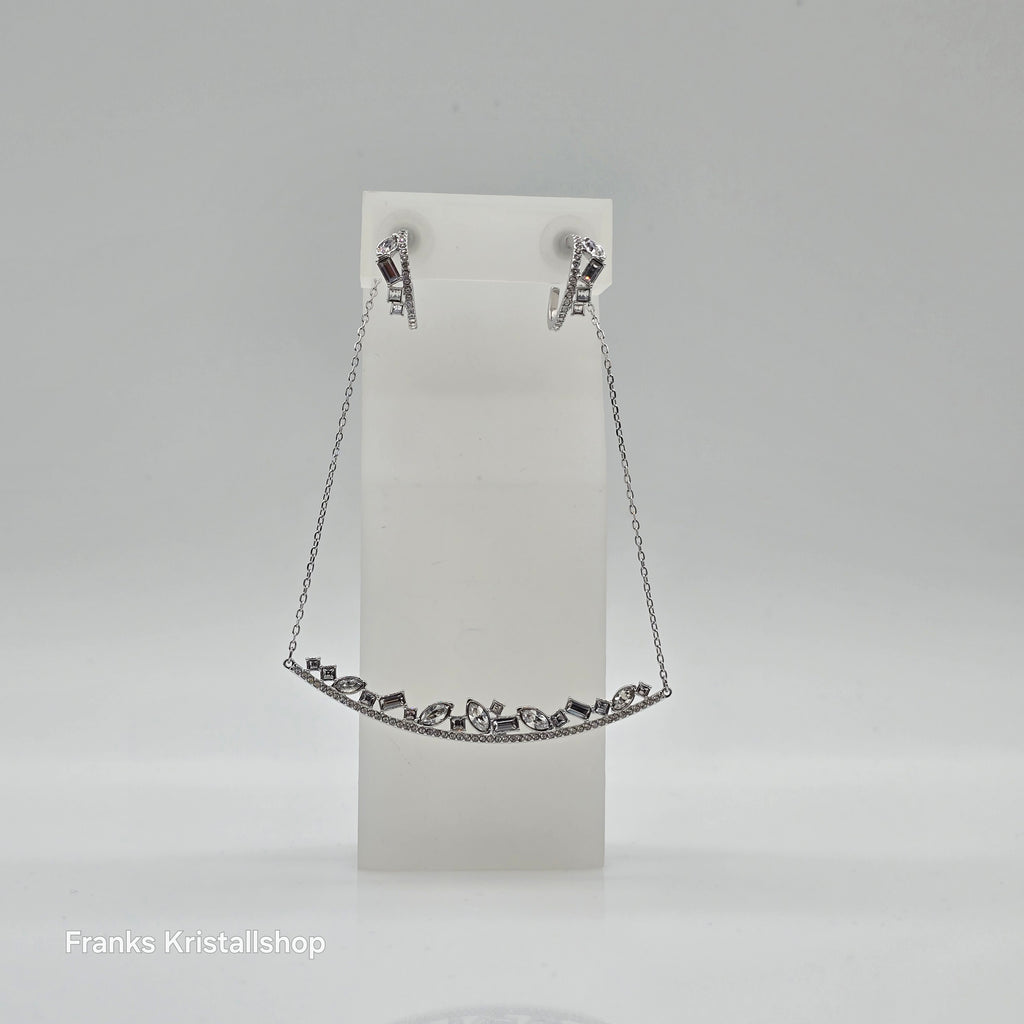 SWAROVSKI Henrietta Schmuckset, Halskette + Ohrstecker, Rhodiniert 5297294