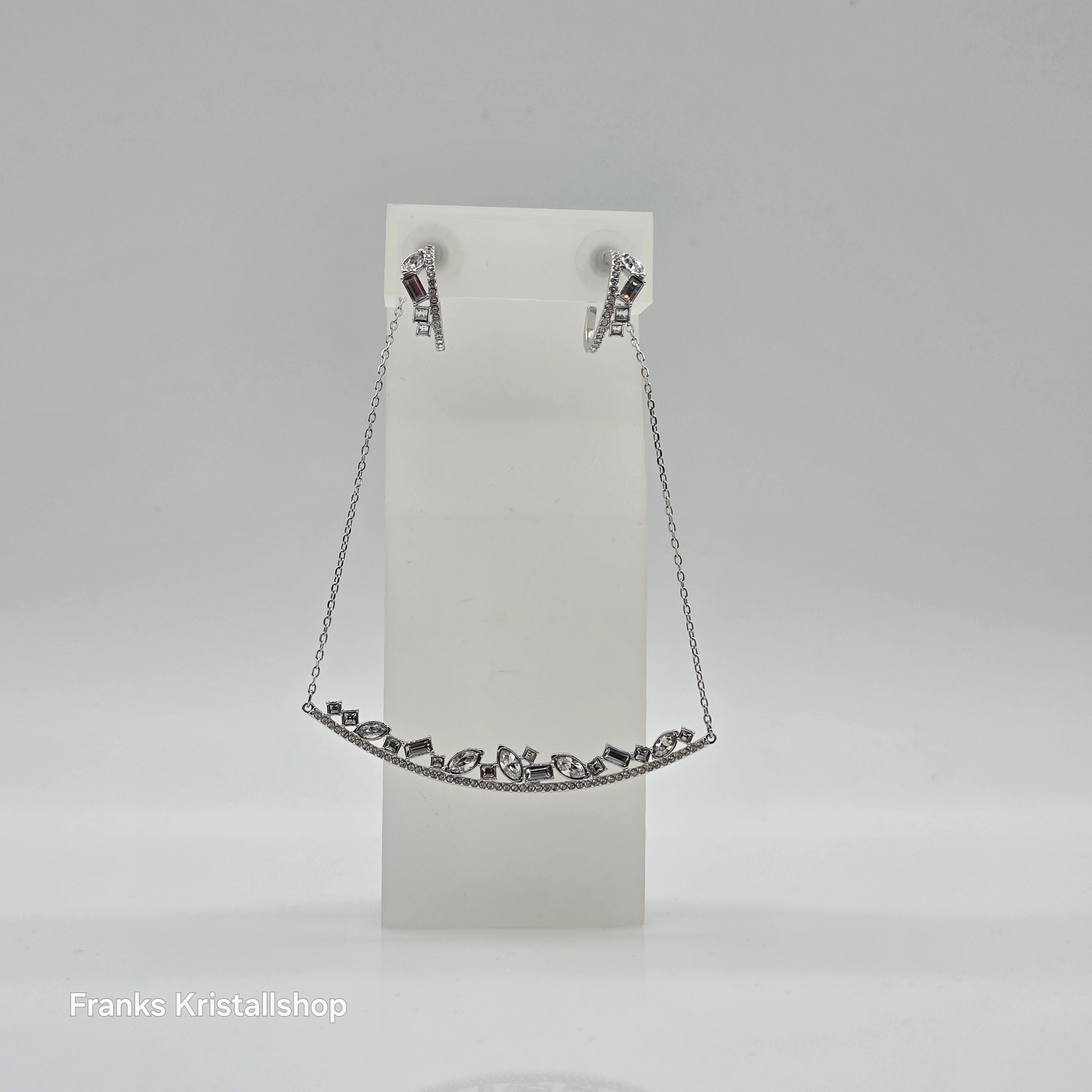 SWAROVSKI Henrietta Schmuckset, Halskette + Ohrstecker, Rhodiniert 5297294