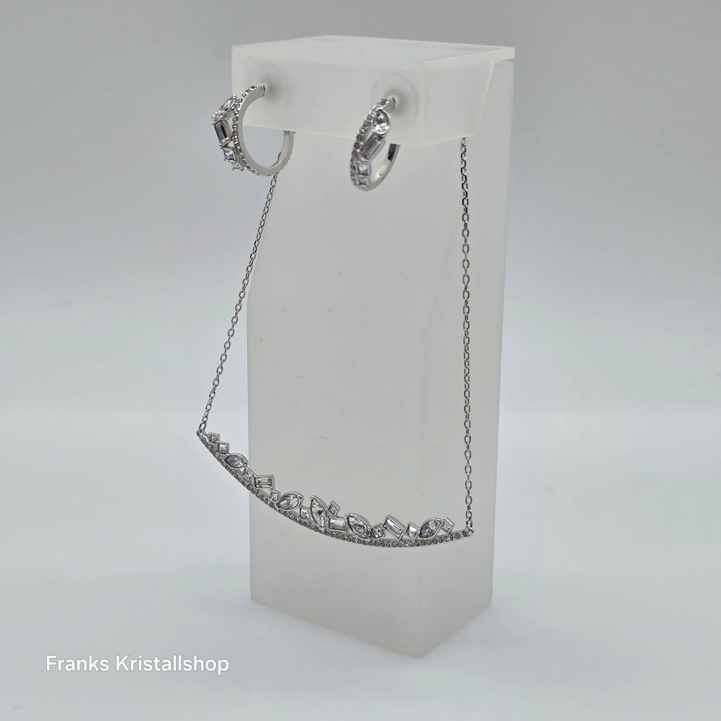 SWAROVSKI Henrietta Schmuckset, Halskette + Ohrstecker, Rhodiniert 5297294