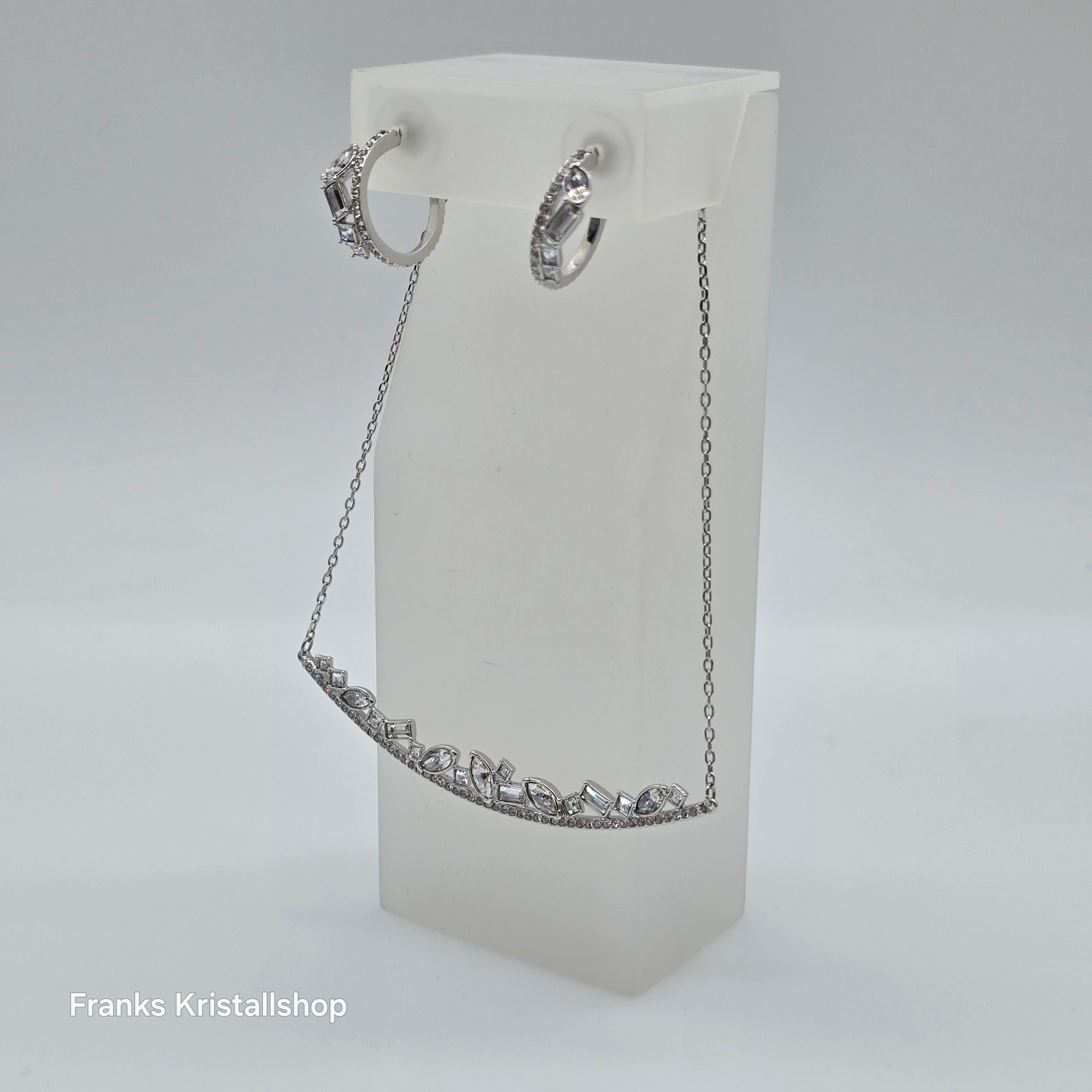 SWAROVSKI Henrietta Schmuckset, Halskette + Ohrstecker, Rhodiniert 5297294
