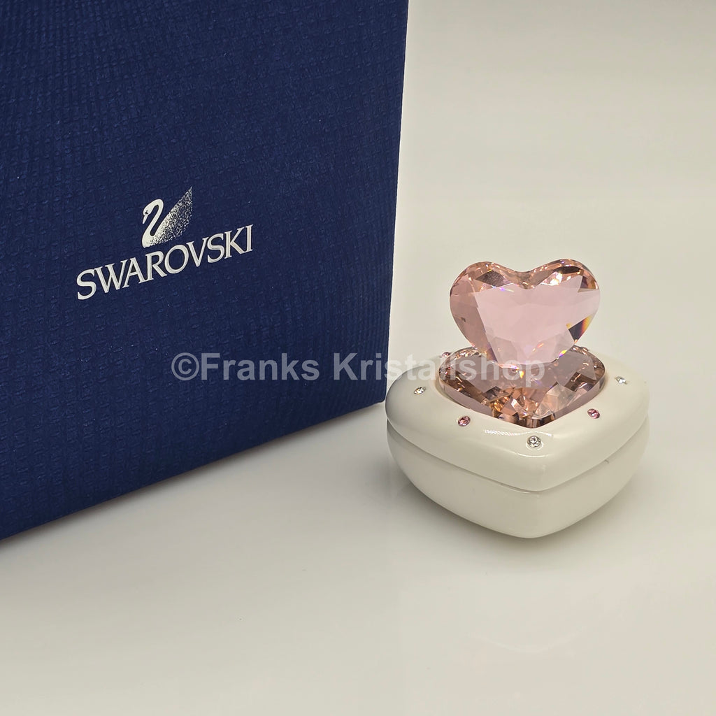 SWAROVSKI Memories Herz Dose Schmuckdose Rosa Herz Pink 5063344 oU