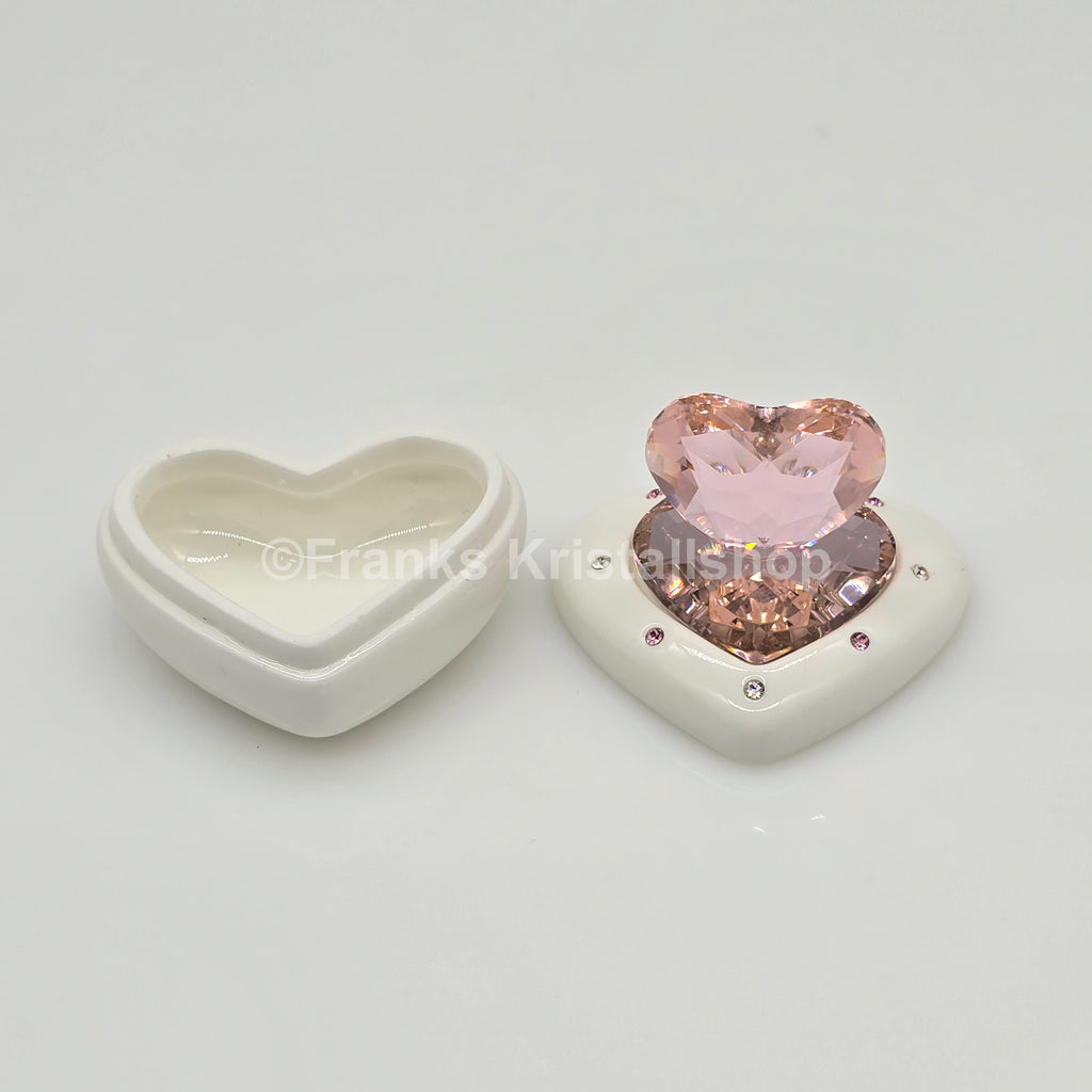 SWAROVSKI Memories Herz Dose Schmuckdose Rosa Herz Pink 5063344 oU