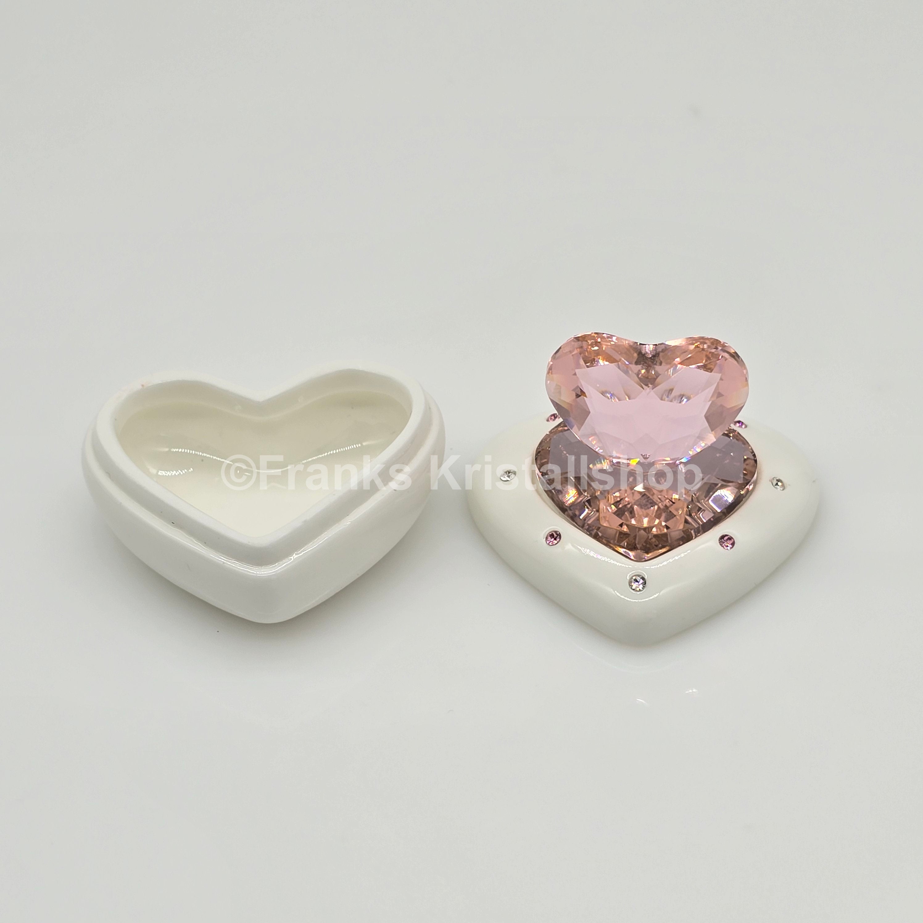 SWAROVSKI Memories Herz Dose Schmuckdose Rosa Herz Pink 5063344 oU