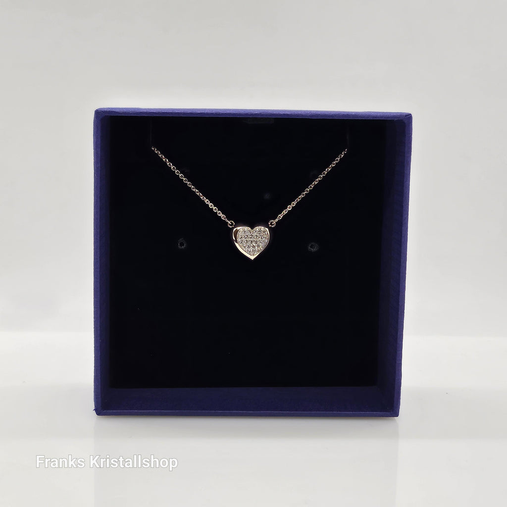 SWAROVSKI Herz Halskette Hall Weiß, Rhodiniert 5646727