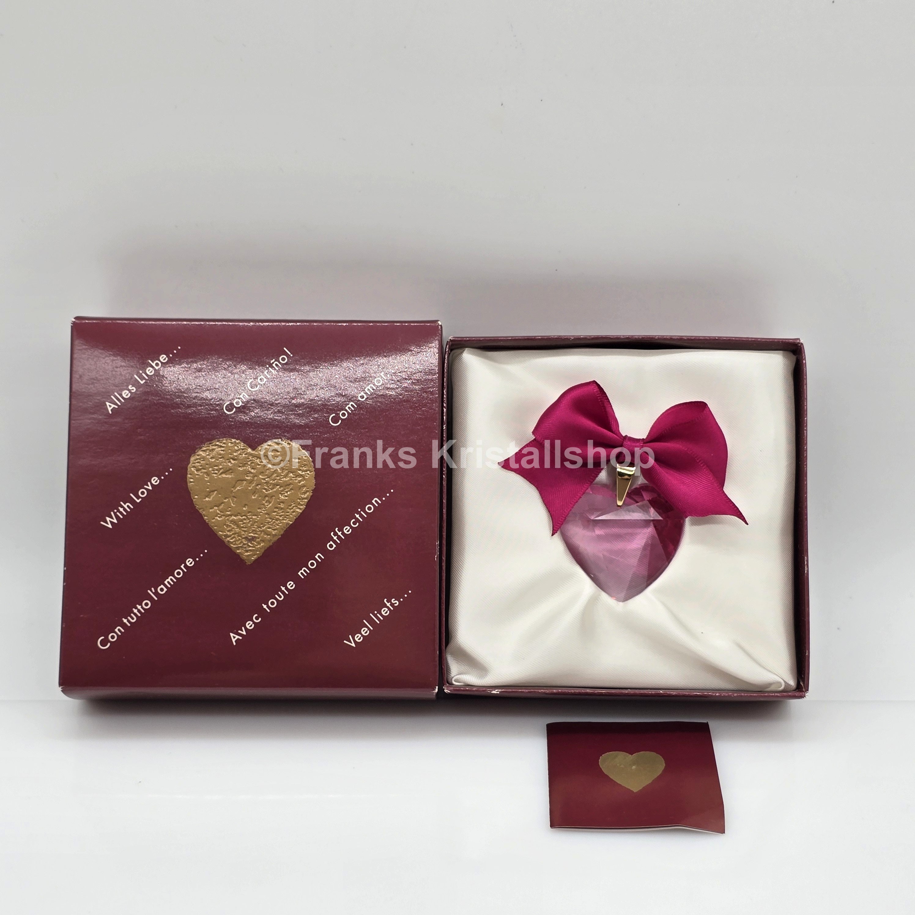 SWAROVSKI Herz Muttertagsherz Rosa Crystal Coulors