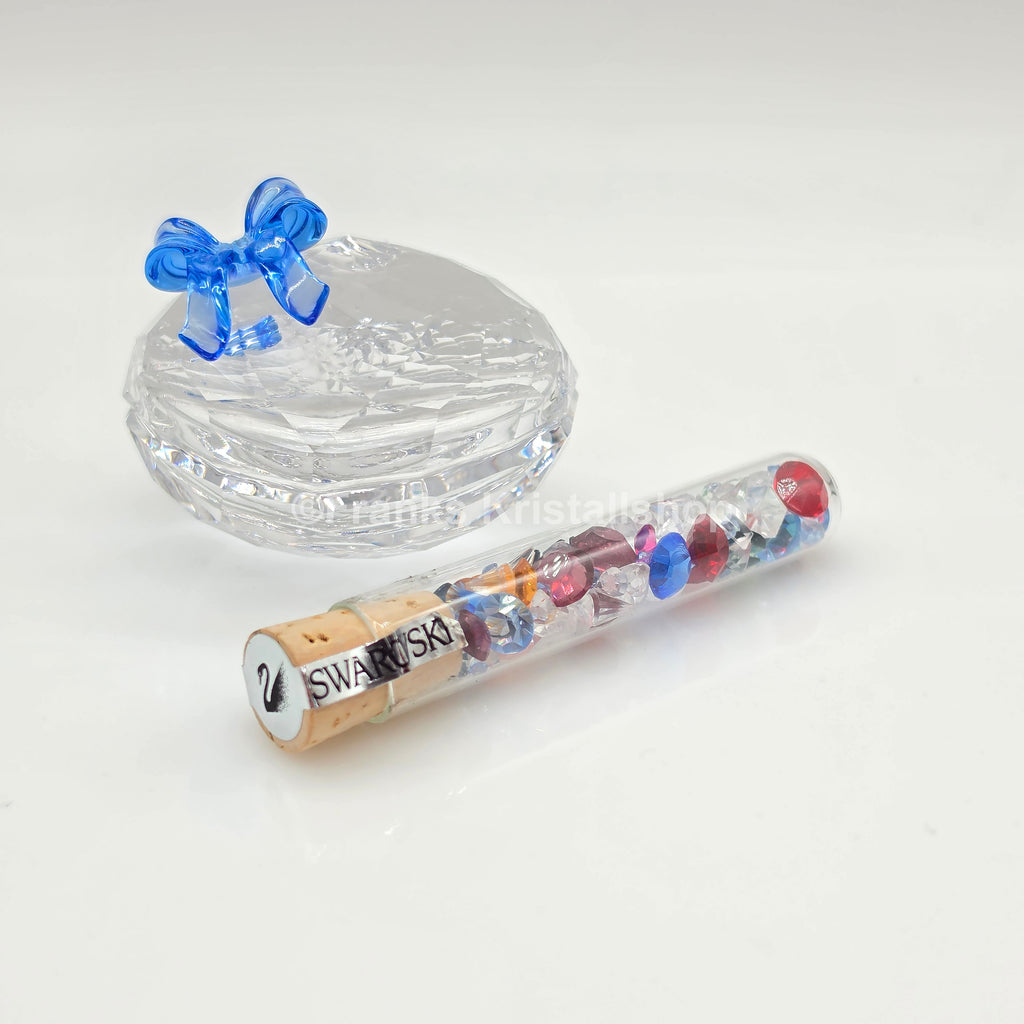 SWAROVSKI Herz Schmuckdose Blaue Schleife 219966