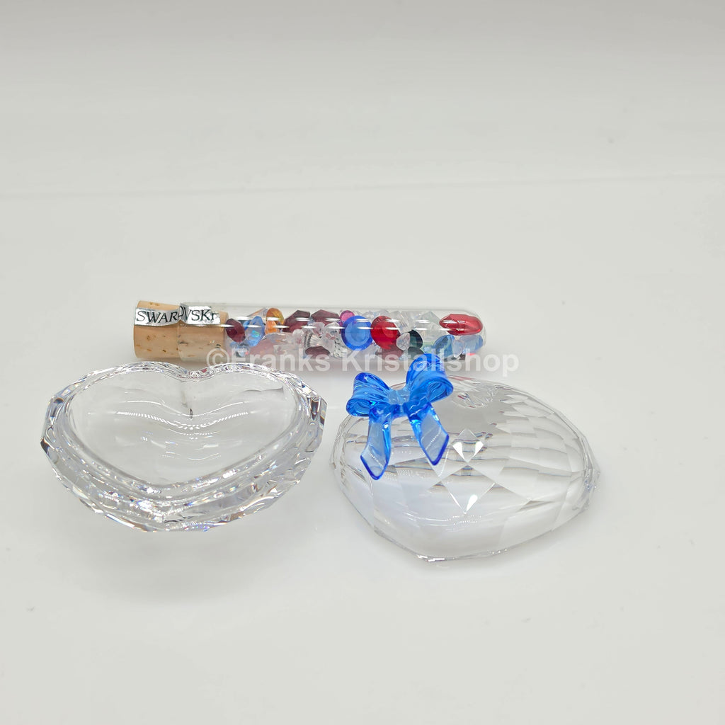 SWAROVSKI Herz Schmuckdose Blaue Schleife 219966