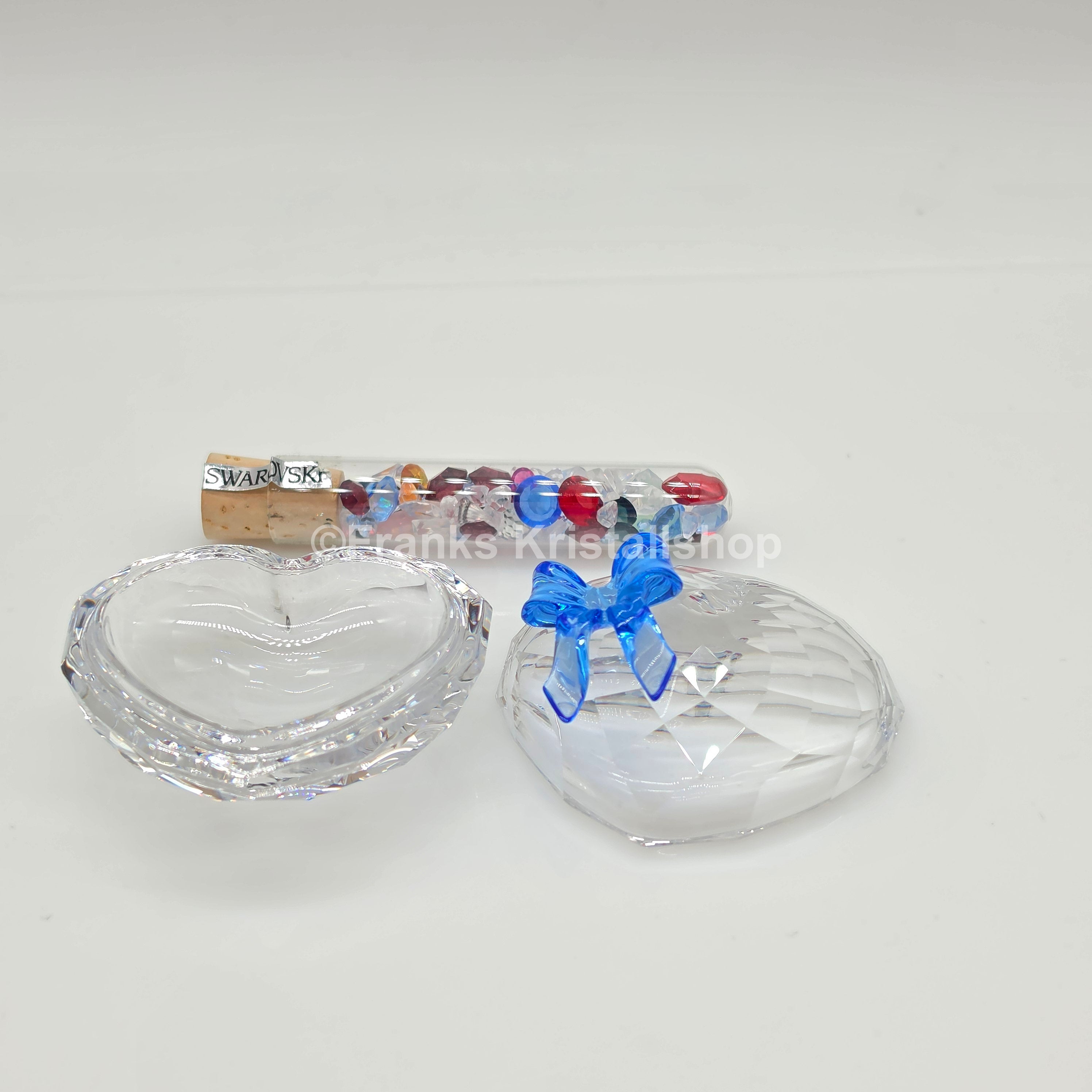SWAROVSKI Herz Schmuckdose Blaue Schleife 219966