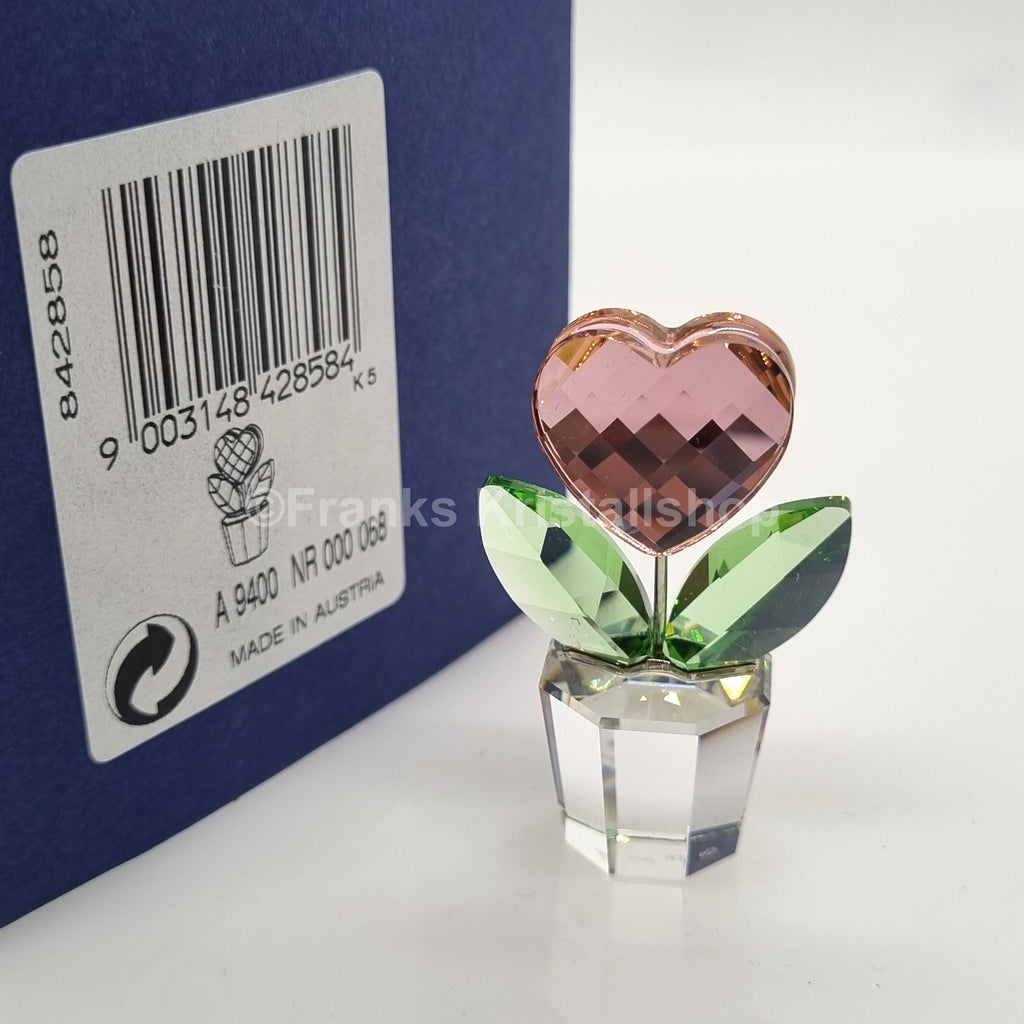 SWAROVSKI Blumenträume Herzblume Rosa im Blumentopf 842858