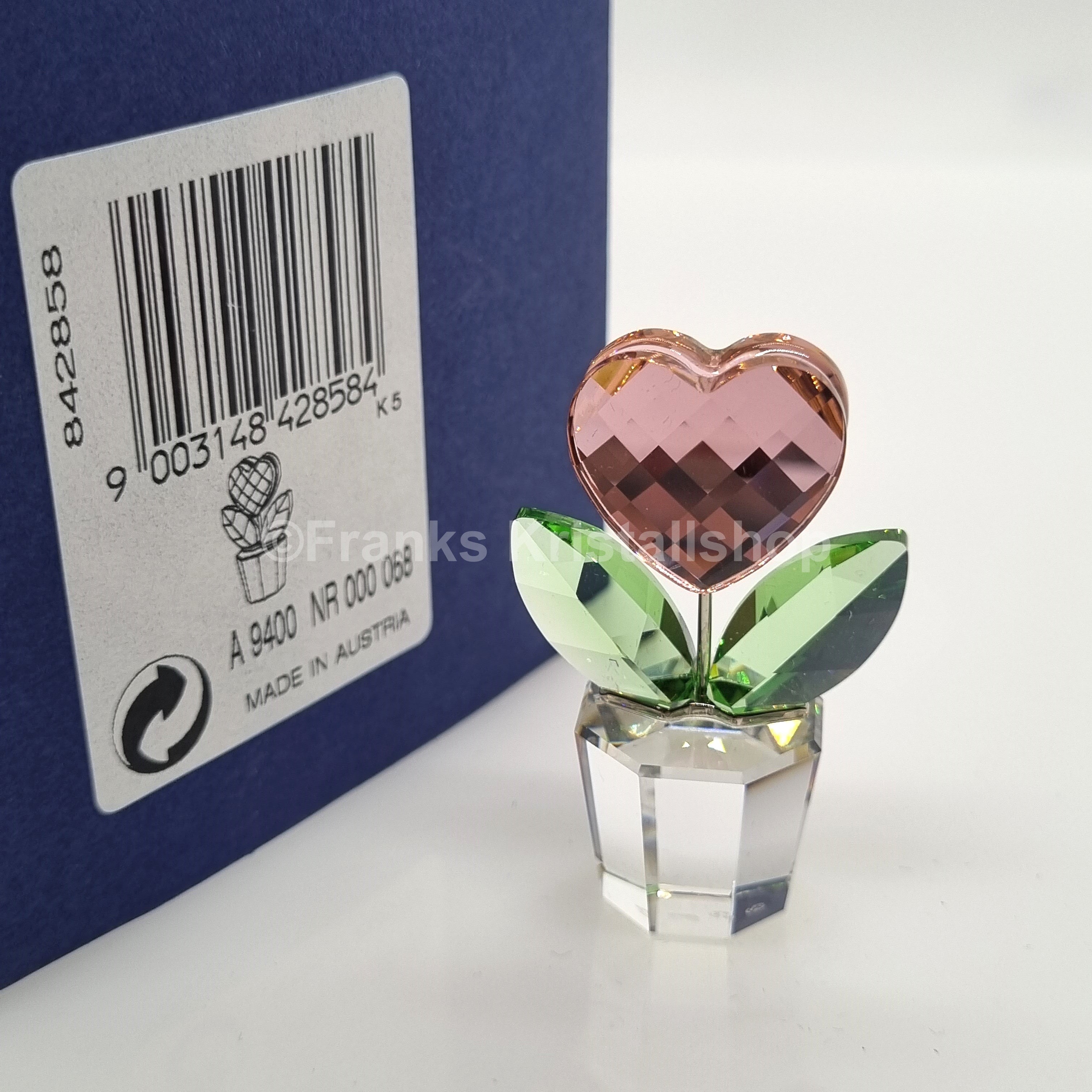 SWAROVSKI Blumenträume Herzblume Rosa im Blumentopf 842858