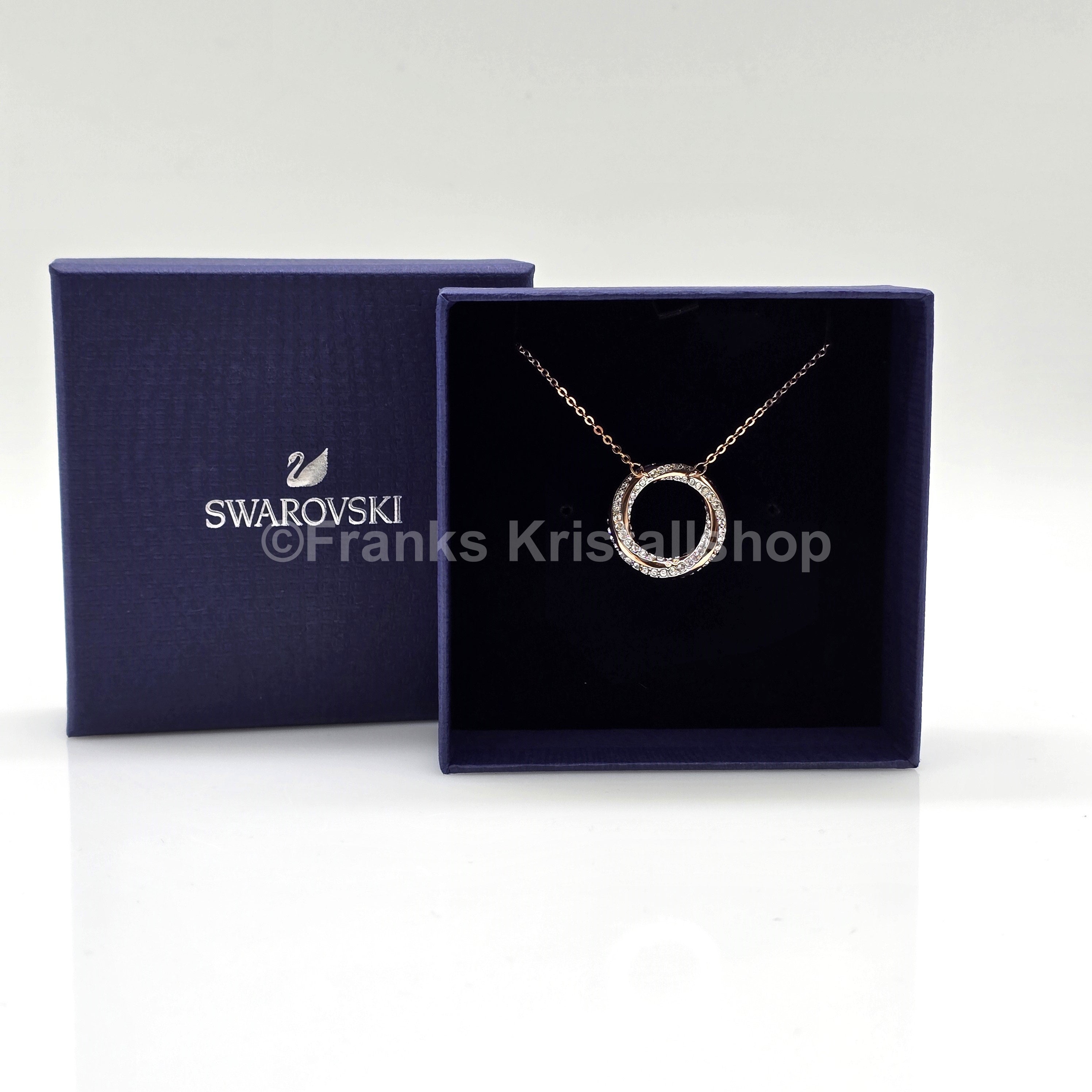 SWAROVSKI Hilt Halskette, Runder Anhänger, Roségold-Legierungsschicht 5528930