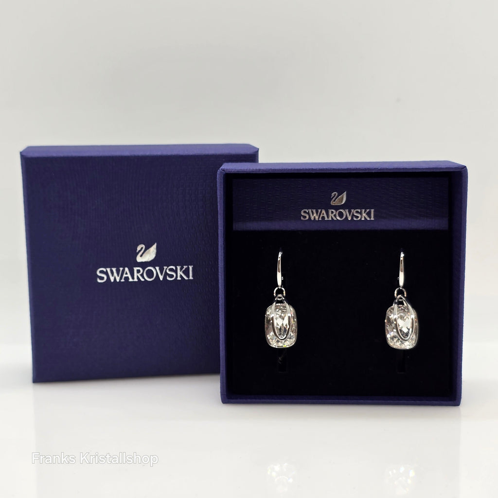 SWAROVSKI Holding Drop-Ohrhänger Ohrringe Weiß, Rhodiniert 5528487