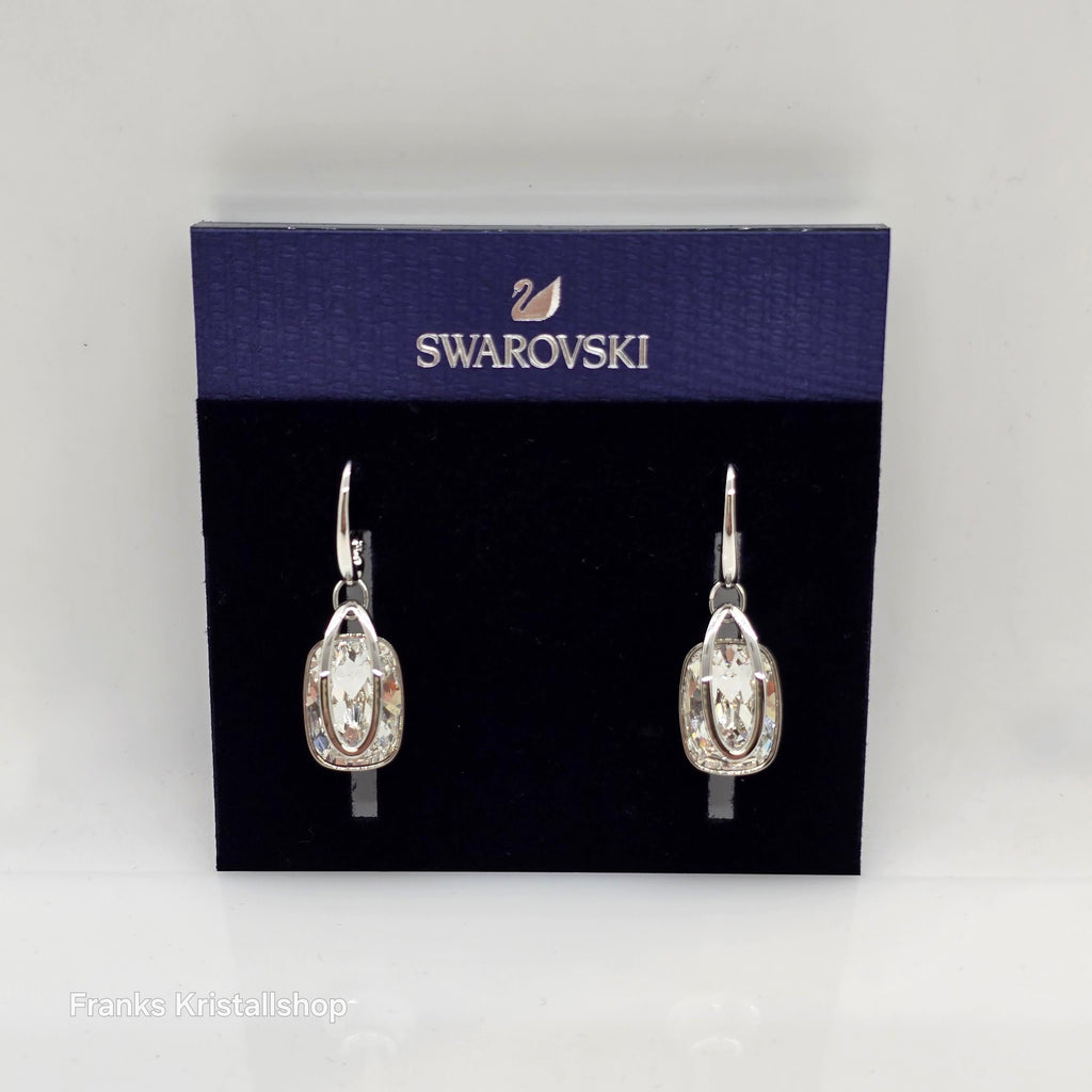 SWAROVSKI Holding Drop-Ohrhänger Ohrringe Weiß, Rhodiniert 5528487