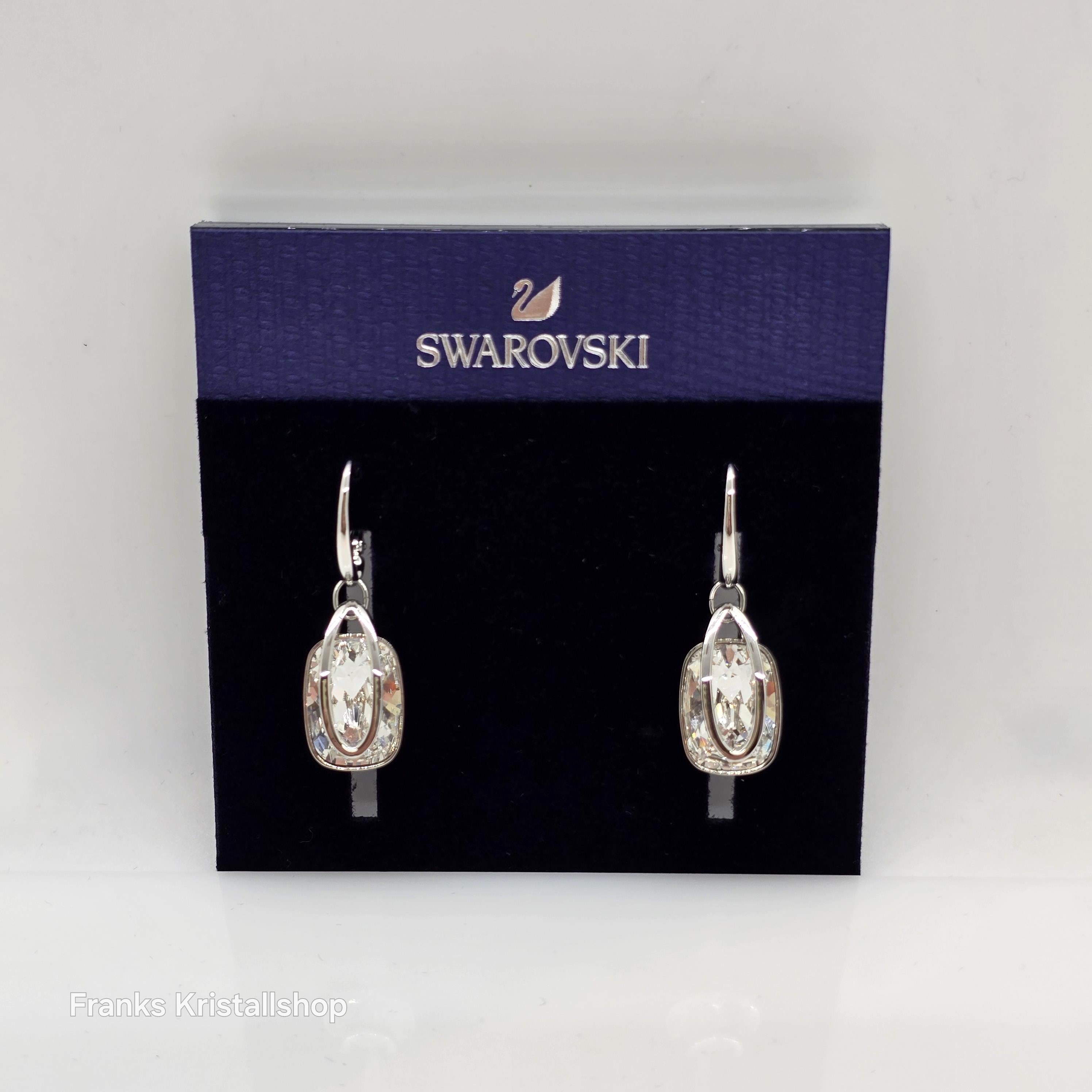SWAROVSKI Holding Drop-Ohrhänger Ohrringe Weiß, Rhodiniert 5528487