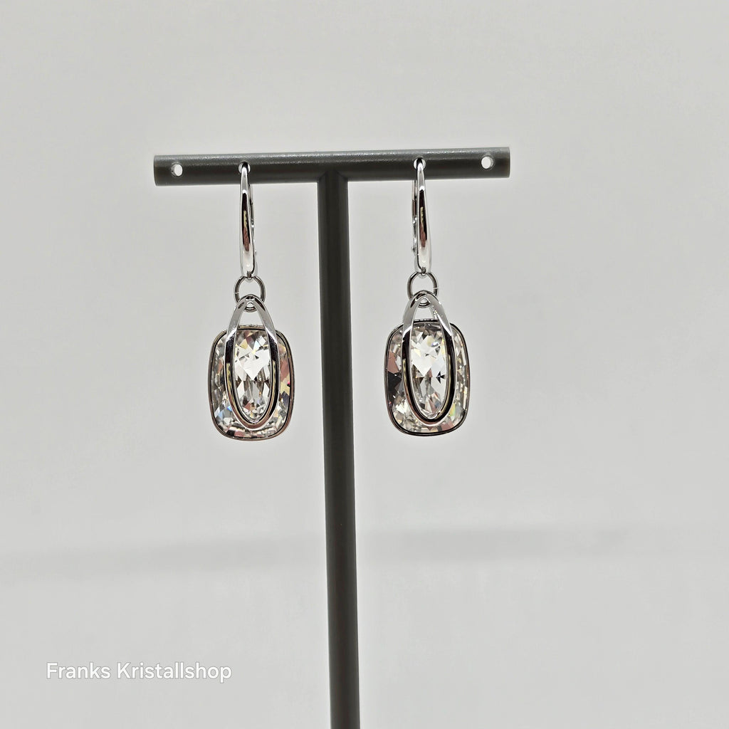 SWAROVSKI Holding Drop-Ohrhänger Ohrringe Weiß, Rhodiniert 5528487