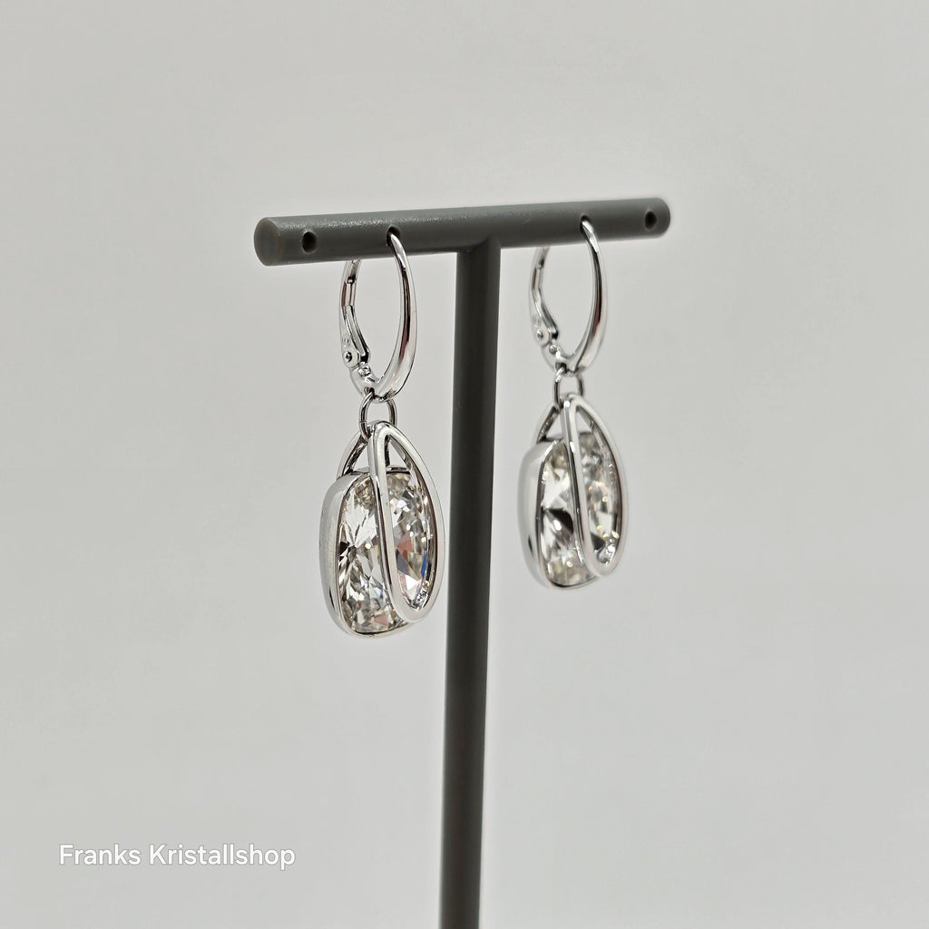 SWAROVSKI Holding Drop-Ohrhänger Ohrringe Weiß, Rhodiniert 5528487