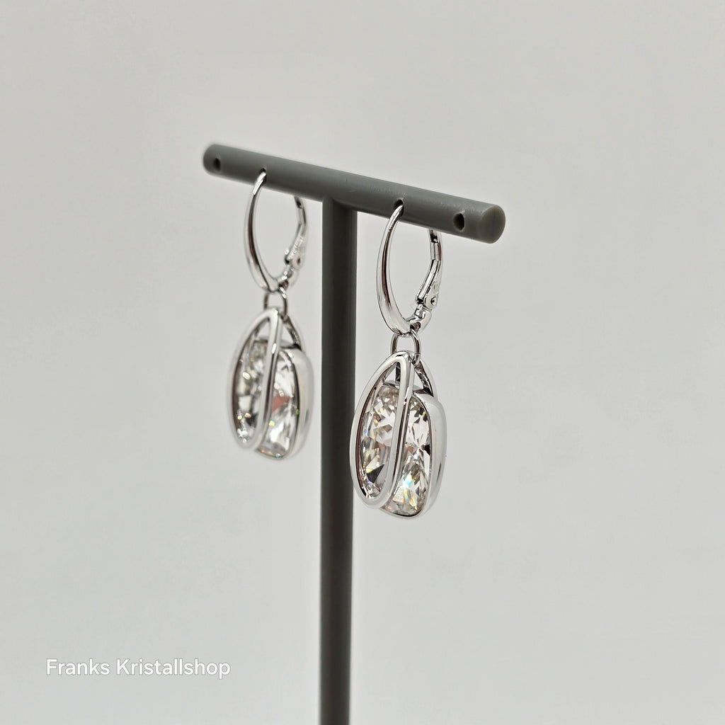 SWAROVSKI Holding Drop-Ohrhänger Ohrringe Weiß, Rhodiniert 5528487