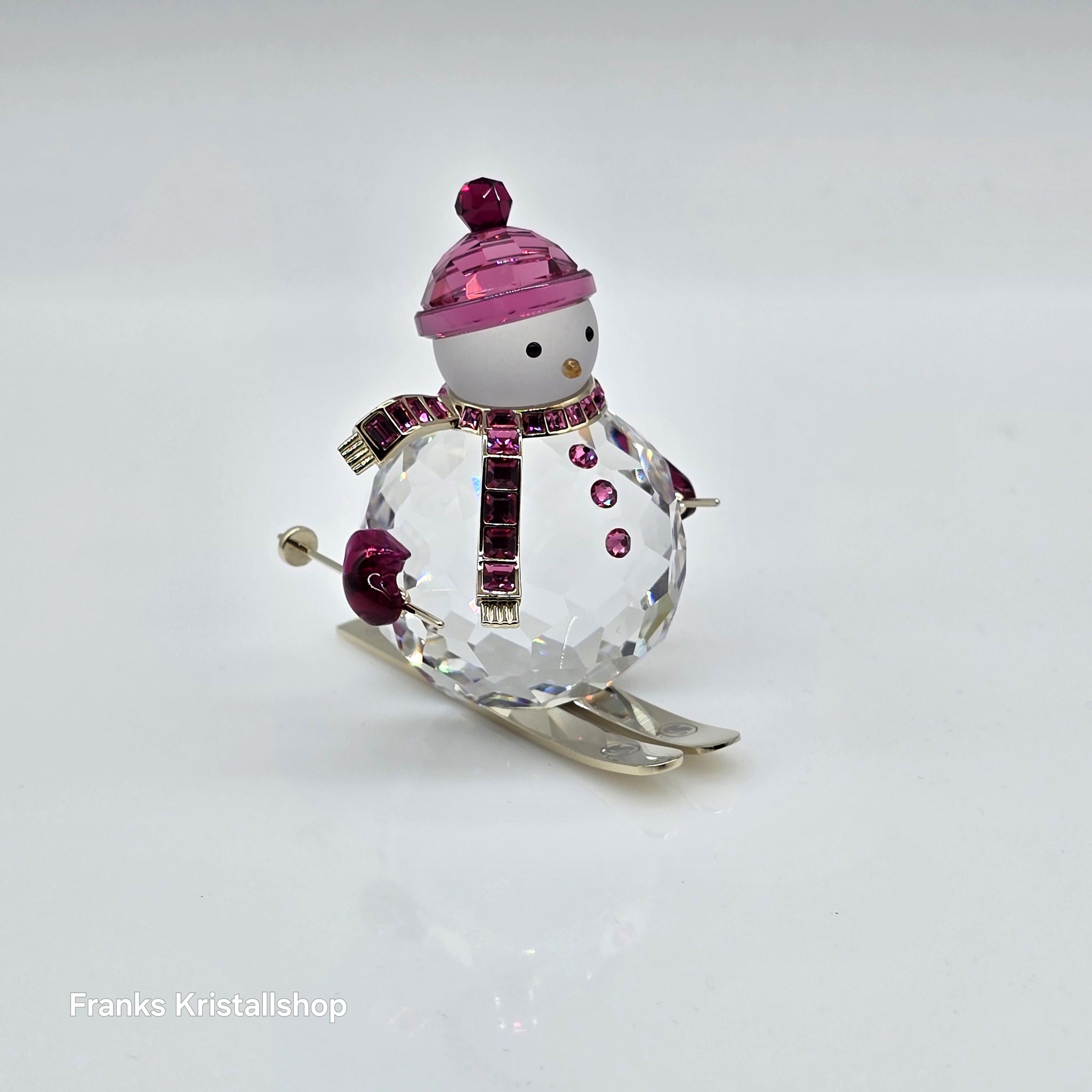 SWAROVSKI Holiday Cheers Dulcis Schneemann auf Ski Pink 5687121