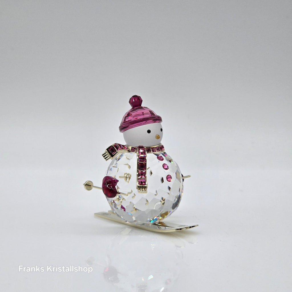SWAROVSKI Holiday Cheers Dulcis Schneemann auf Ski Pink 5687121